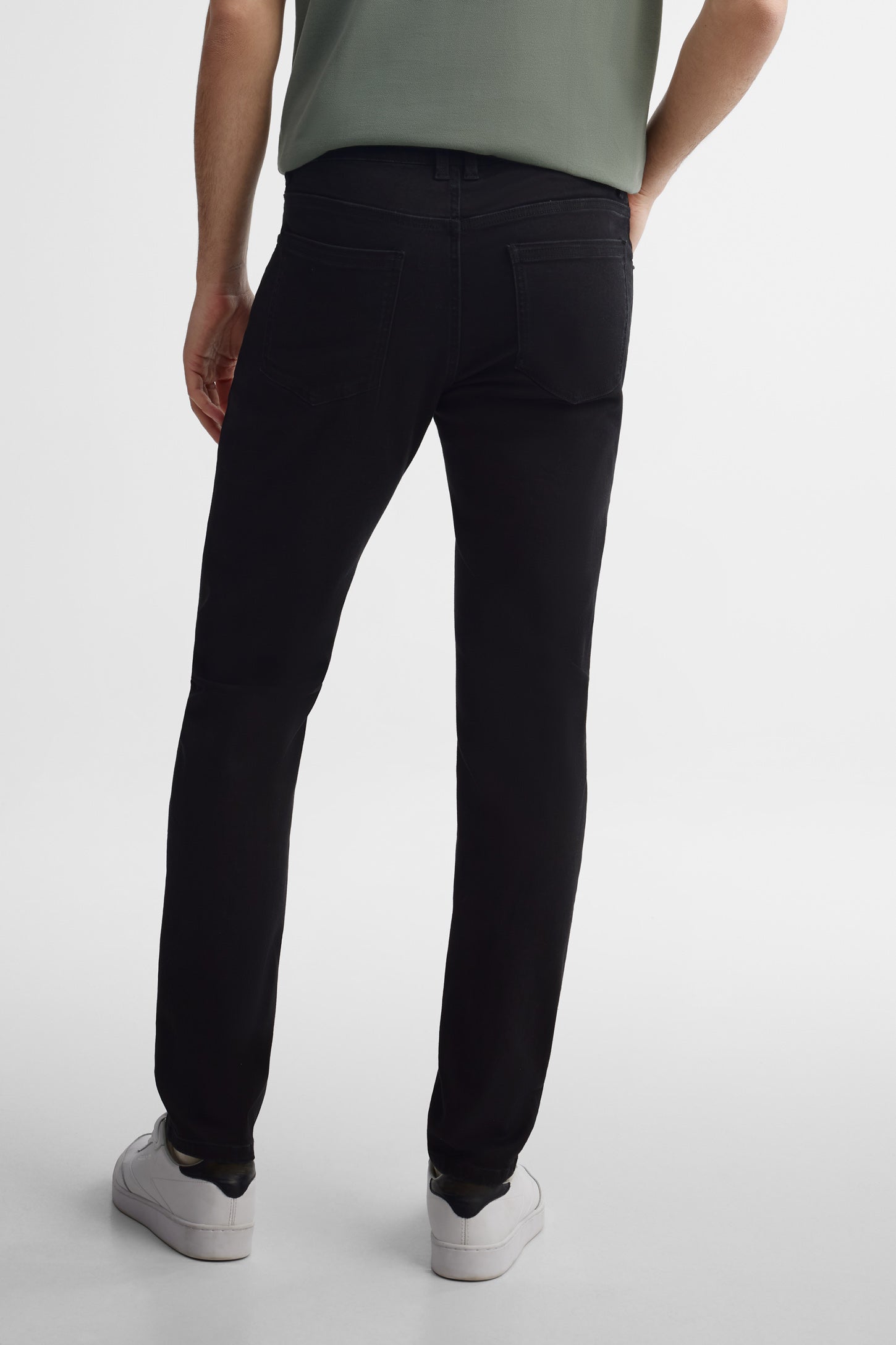 Jeans jambe fuselée - Homme && NOIR