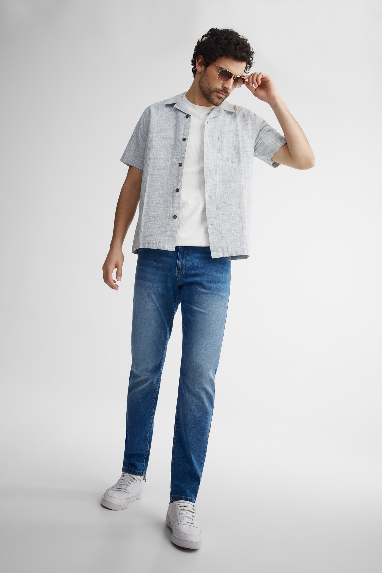 Jeans jambe fuselée - Homme && MOYEN