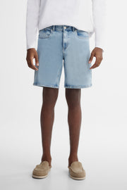 Short en jeans - Homme && BLEU PALE