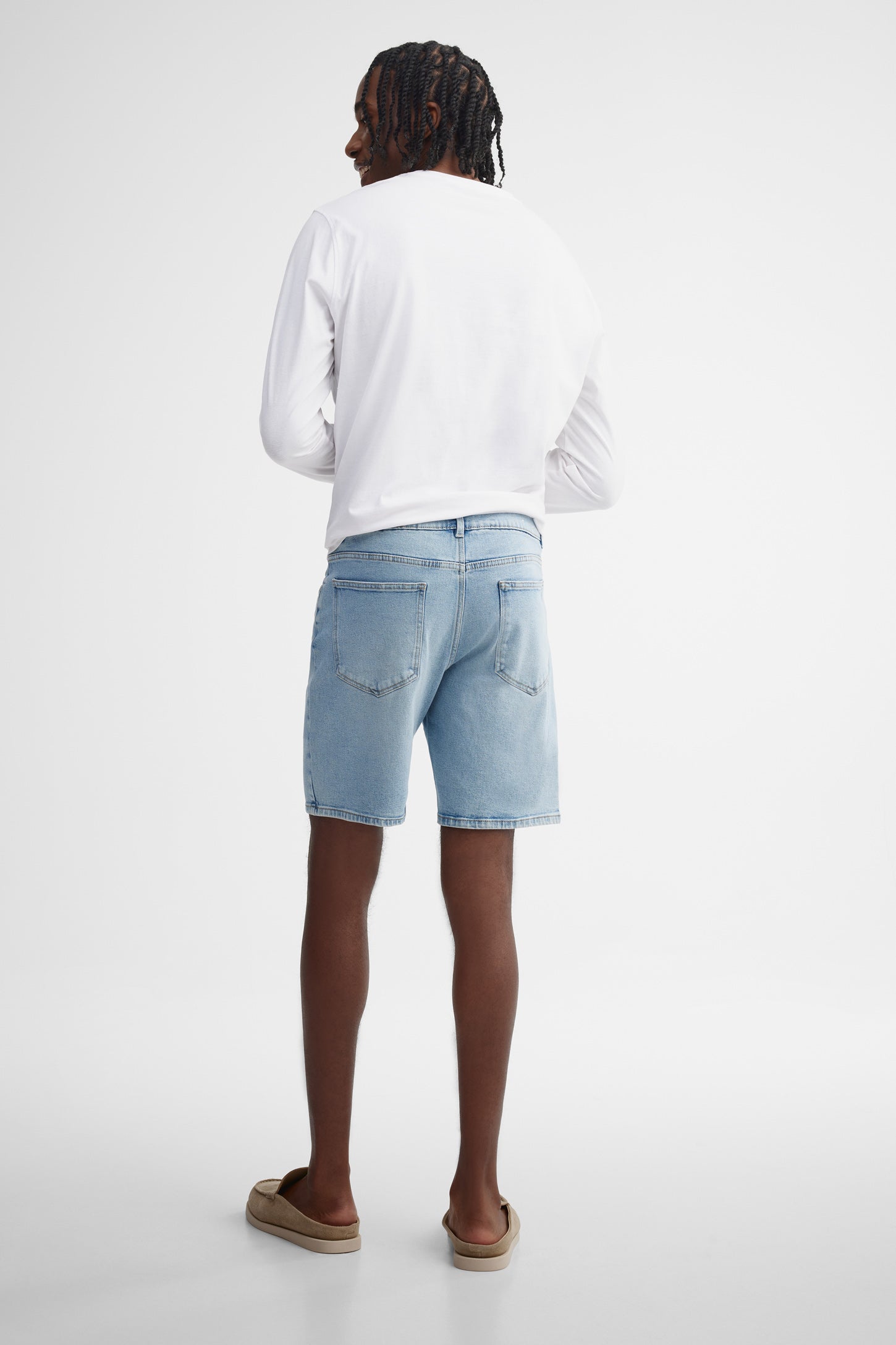 Short en jeans - Homme && BLEU PALE