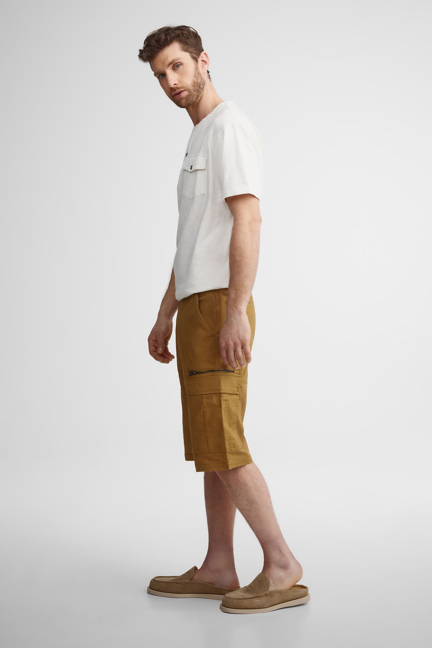 Short cargo en twill - Homme && BEIGE