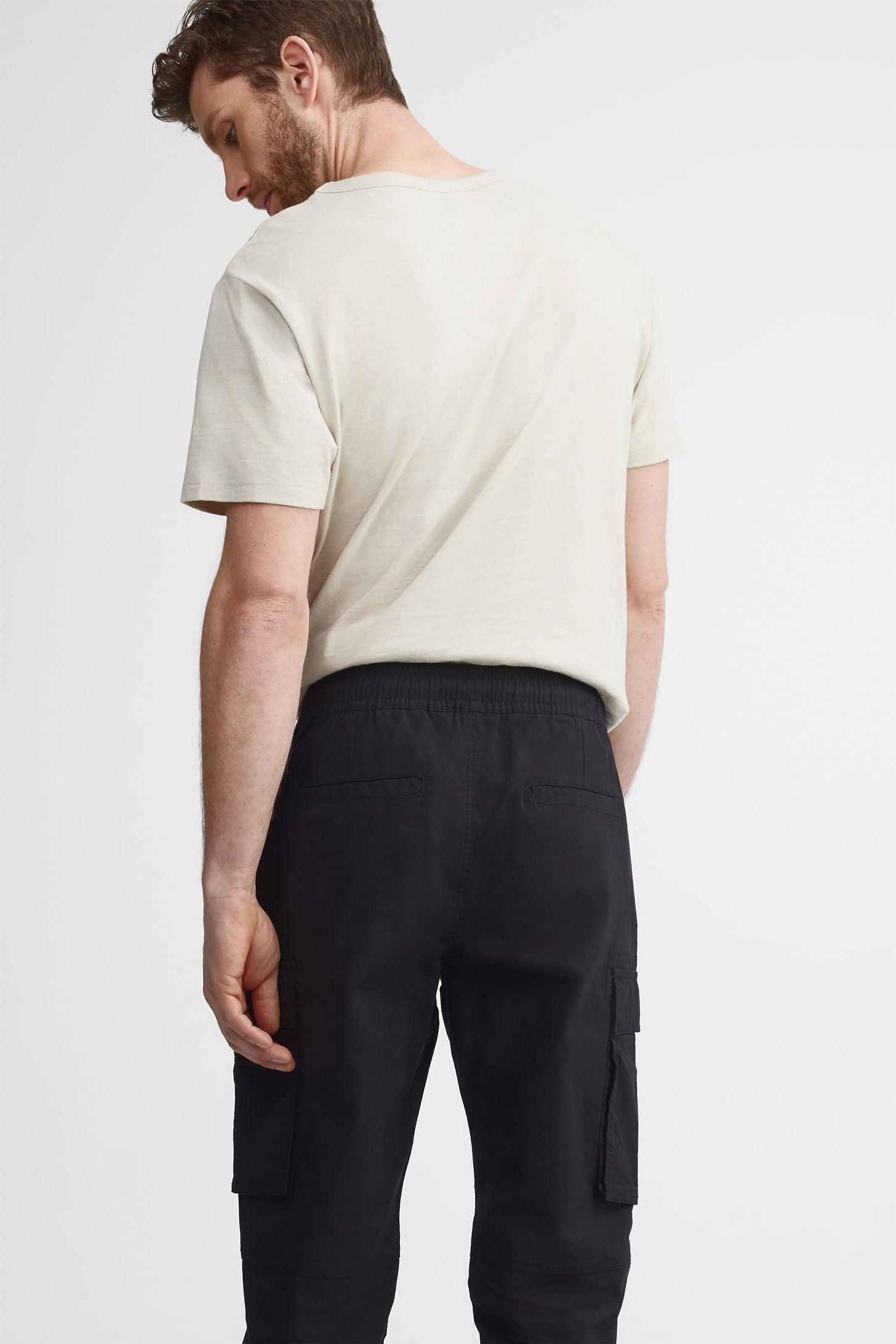 Pantalon jogger cargo en twill - Homme && NOIR