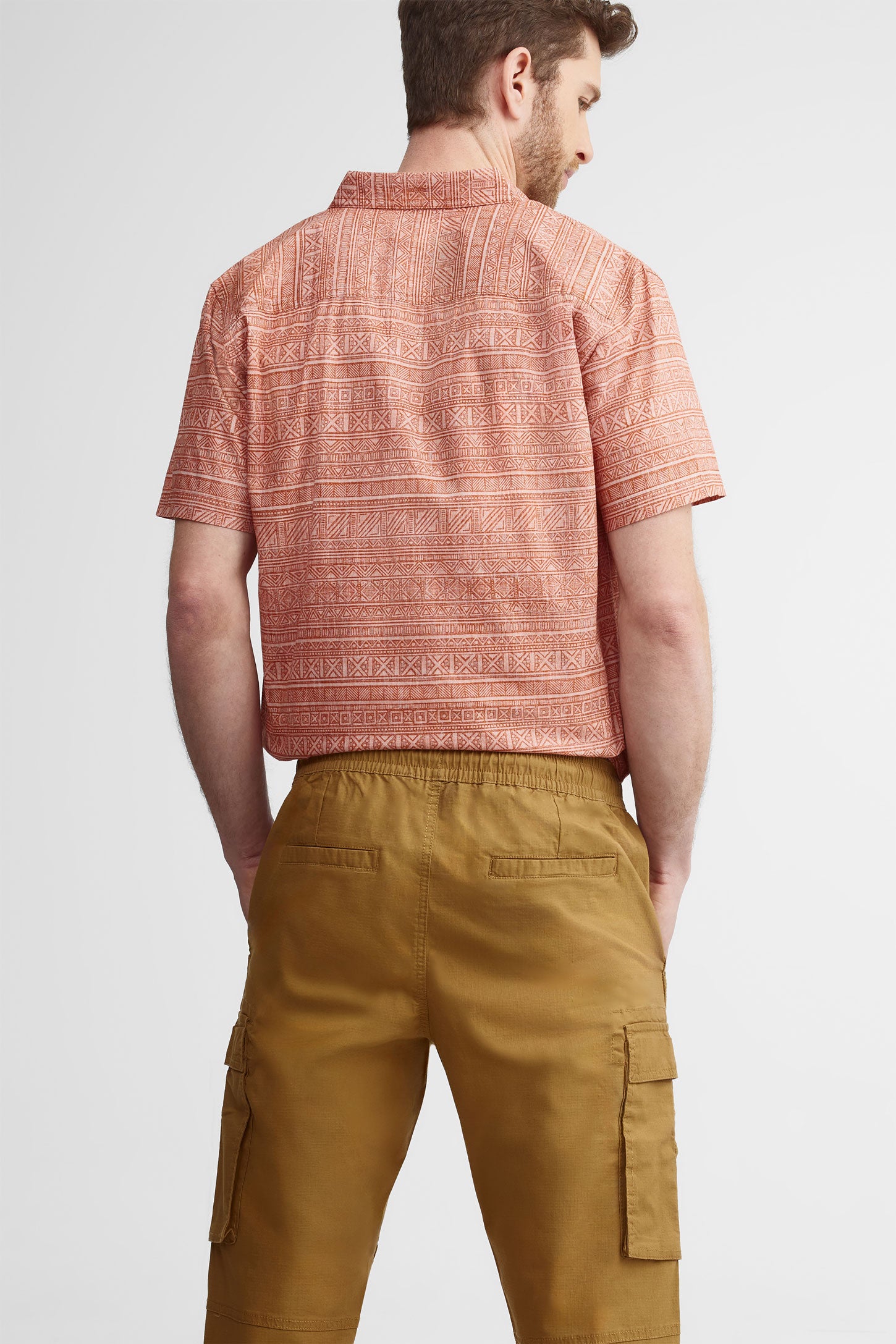 Pantalon jogger cargo en twill - Homme && BEIGE