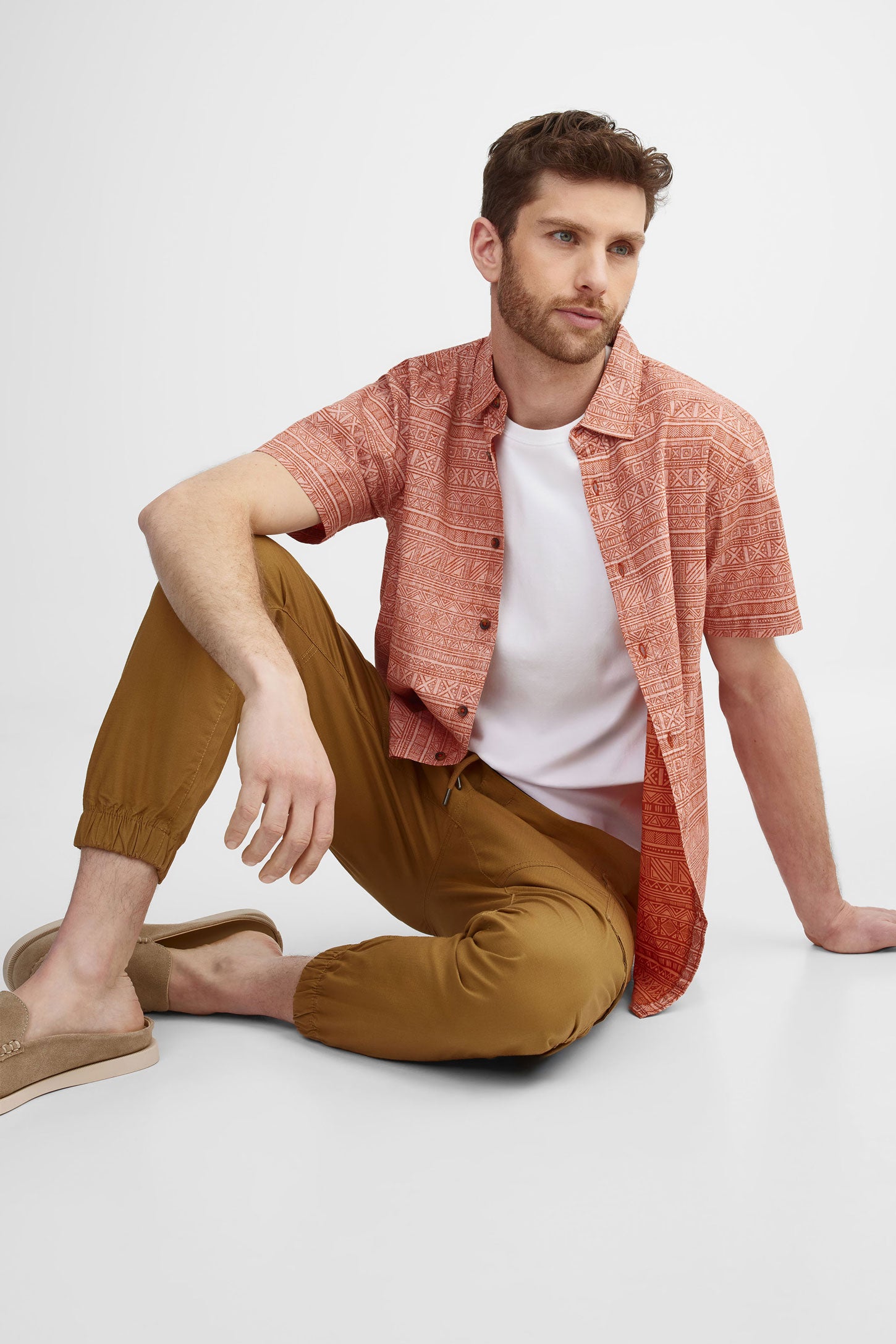 Pantalon jogger cargo en twill - Homme && BEIGE