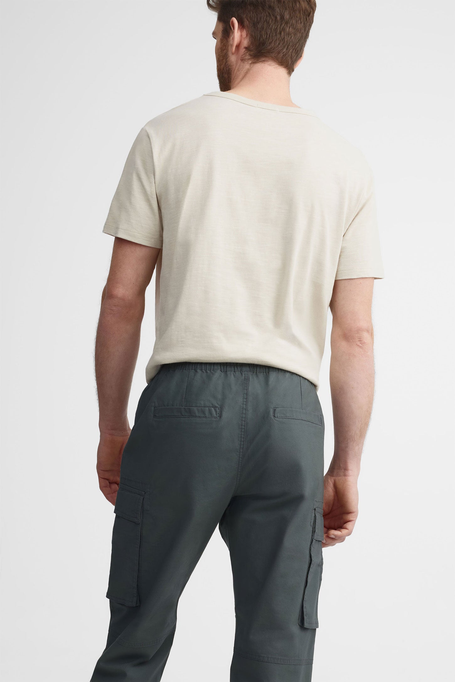 Pantalon jogger cargo en twill - Homme && GRIS