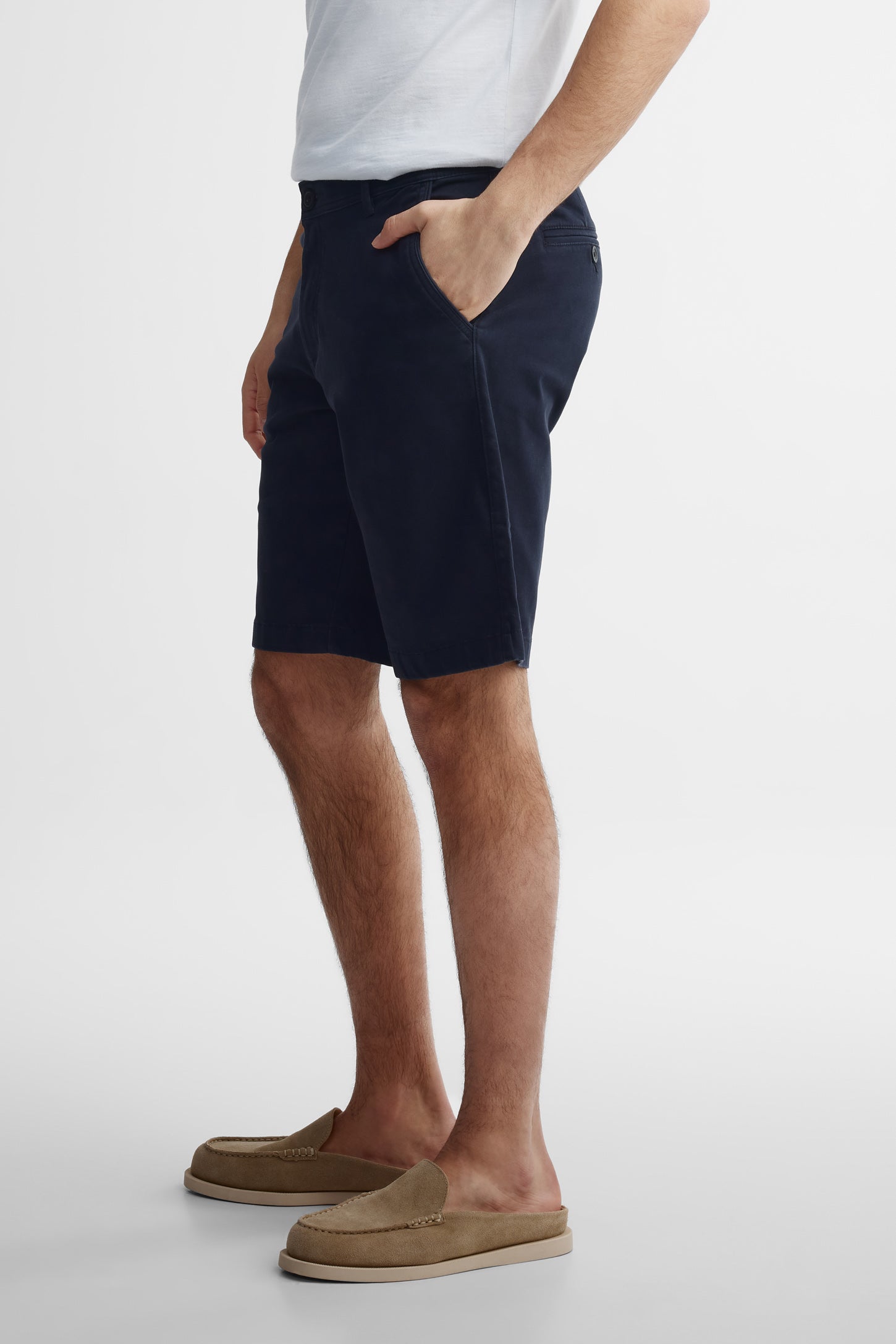 Short 5 poches en twill - Homme && MARIN
