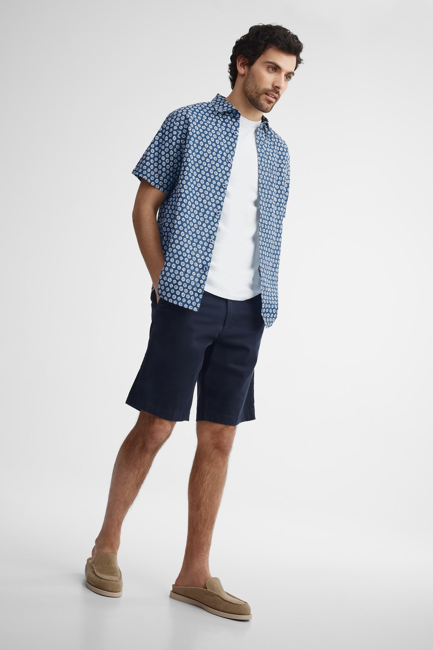 Short 5 poches en twill - Homme && MARIN