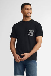 T-shirt col rond coton, 2/30$ - Homme && NOIR