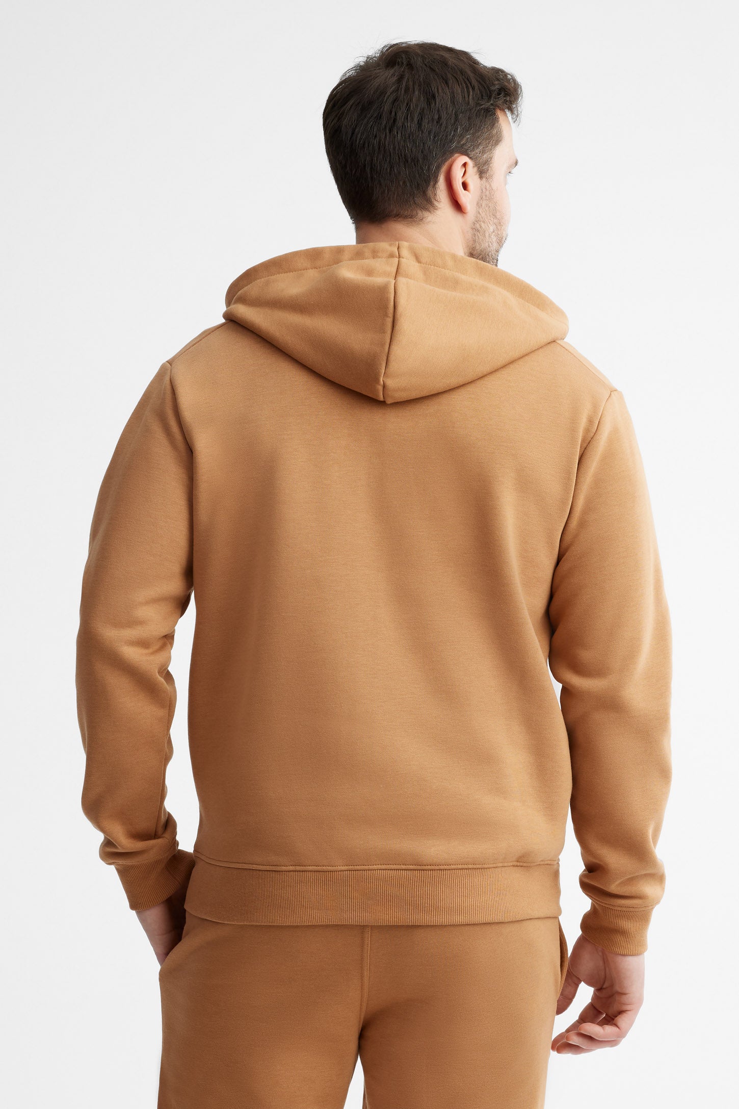Veste à capuchon coton ouaté - Homme && BRUN
