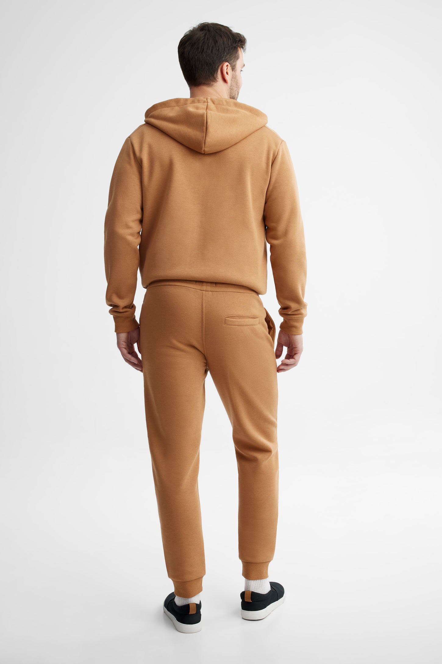 Pantalon jogger ouaté - Homme && BRUN