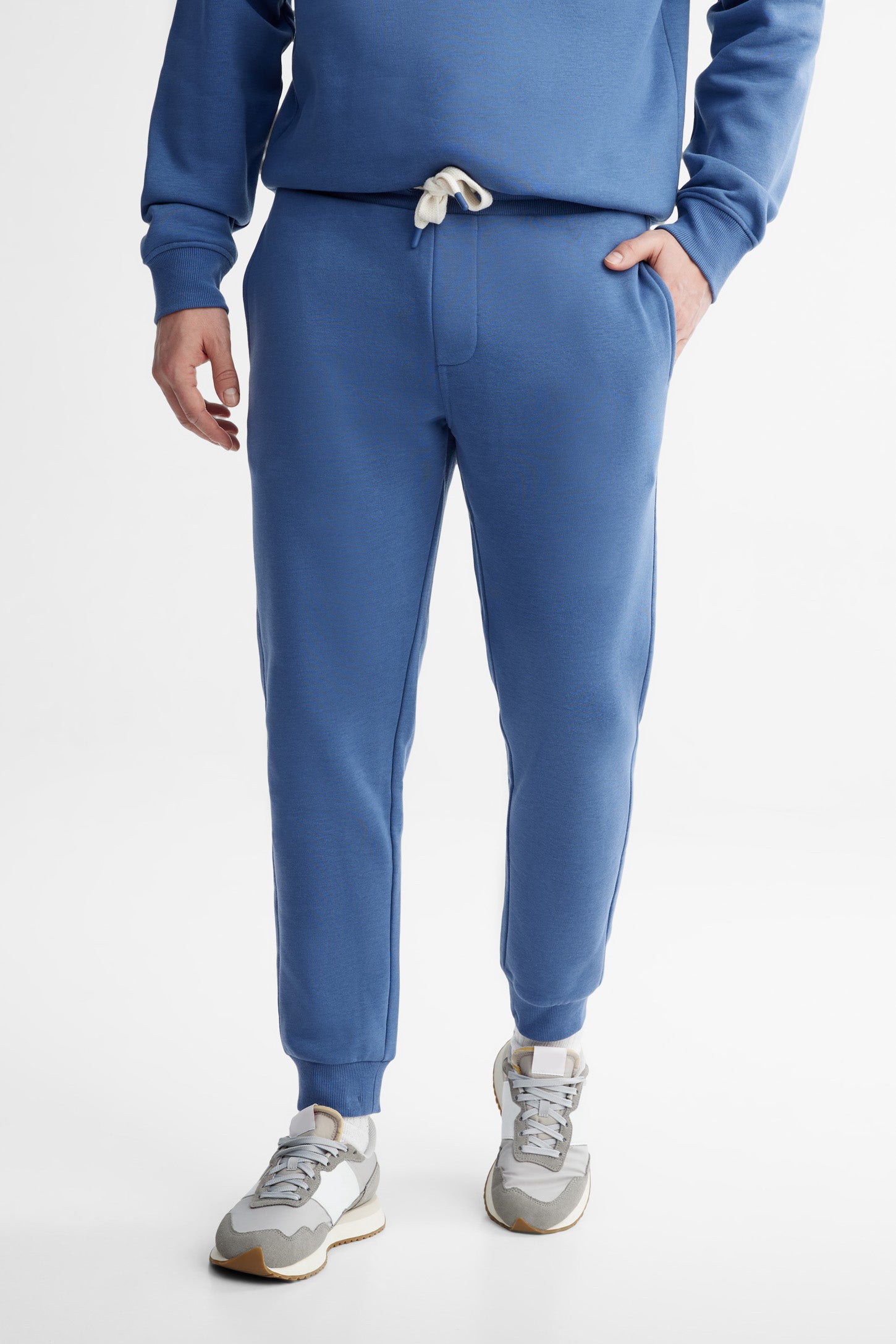 Pantalon jogger ouaté - Homme && BLEU