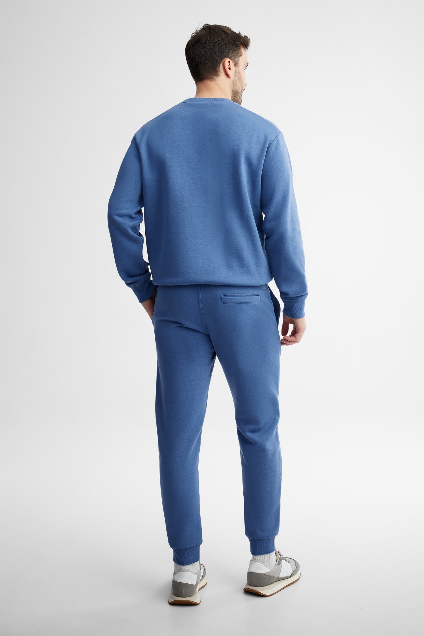 Pantalon jogger ouaté - Homme && BLEU