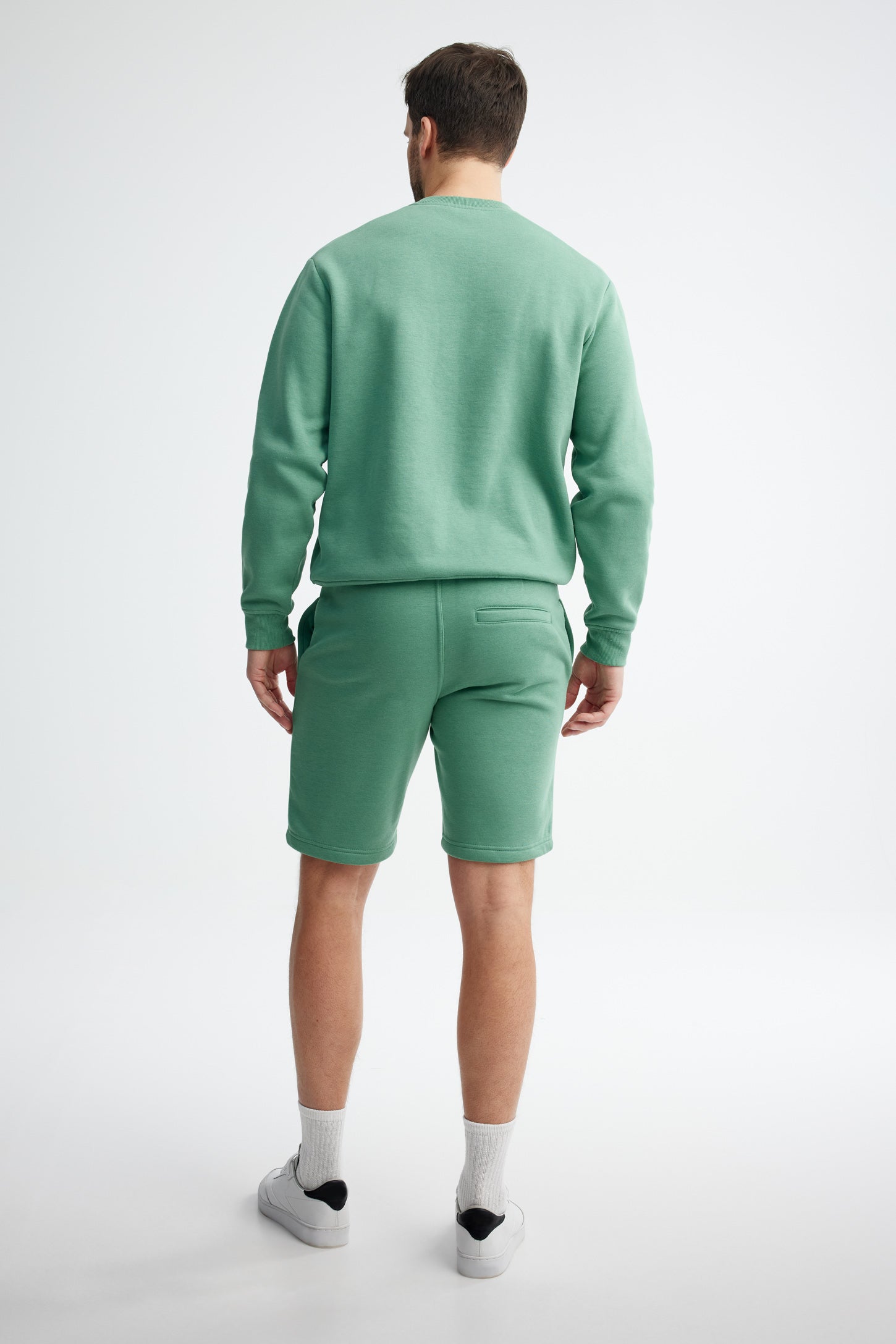 Short coton ouaté - Homme && VERT