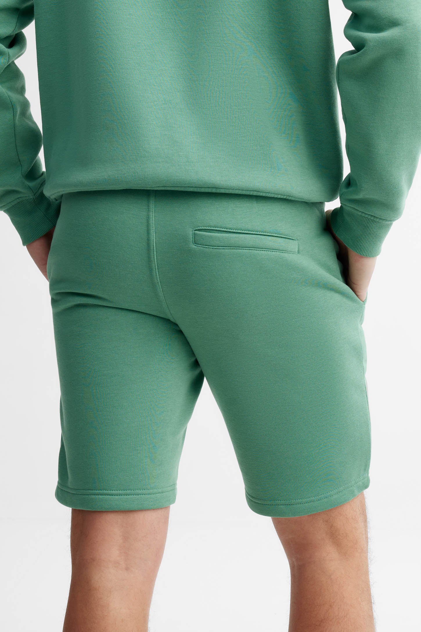 Short coton ouaté - Homme && VERT