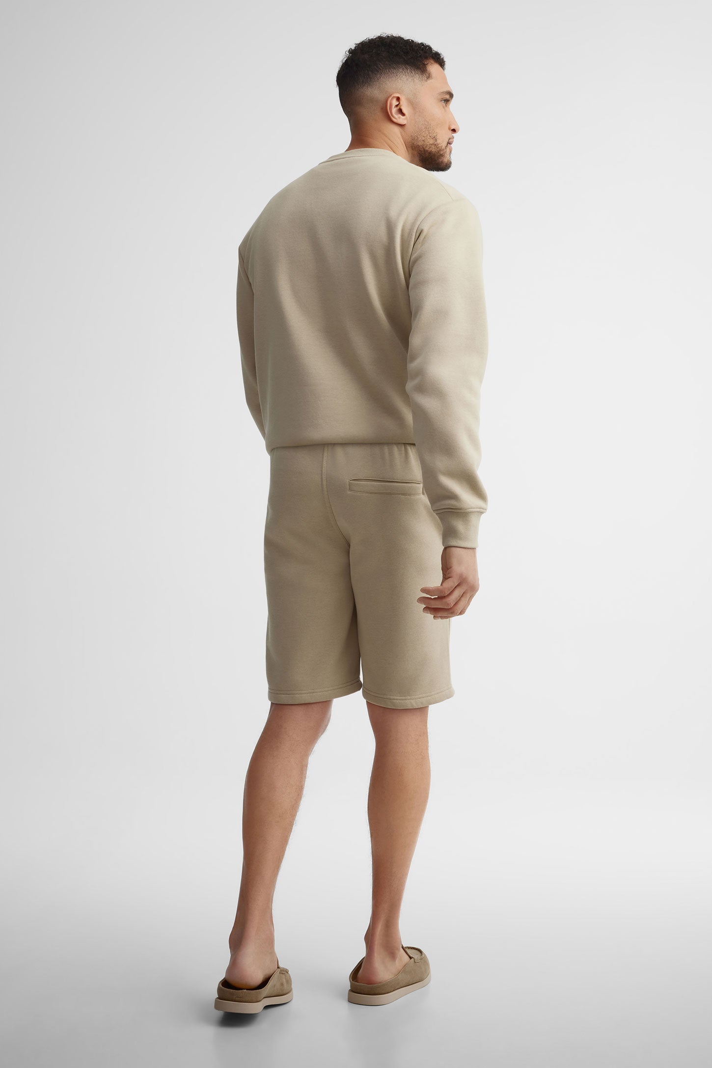 Short coton ouaté - Homme && BEIGE