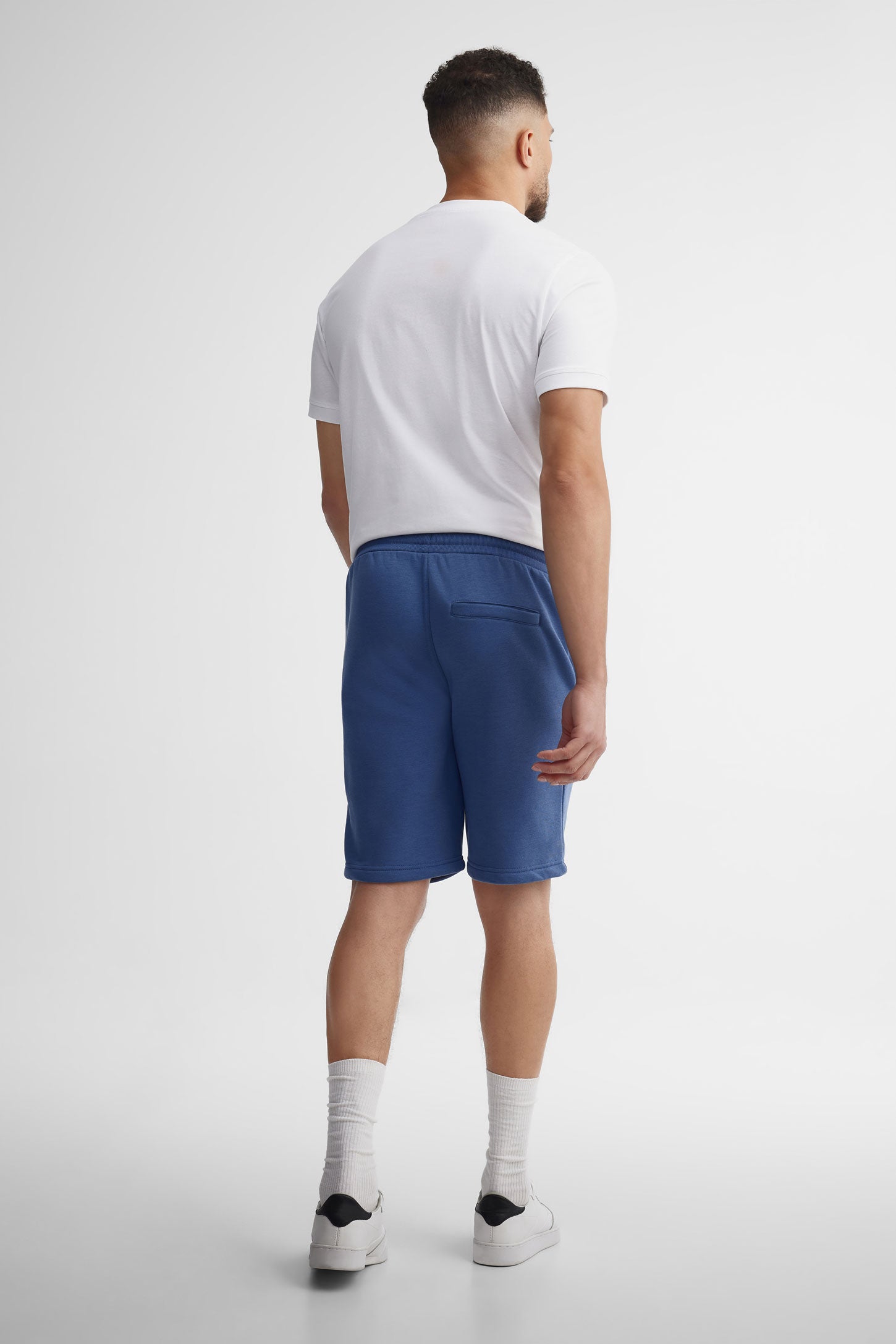 Short coton ouaté - Homme && BLEU
