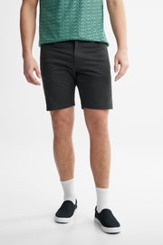 Short coupe droite en twill - Homme && NOIR