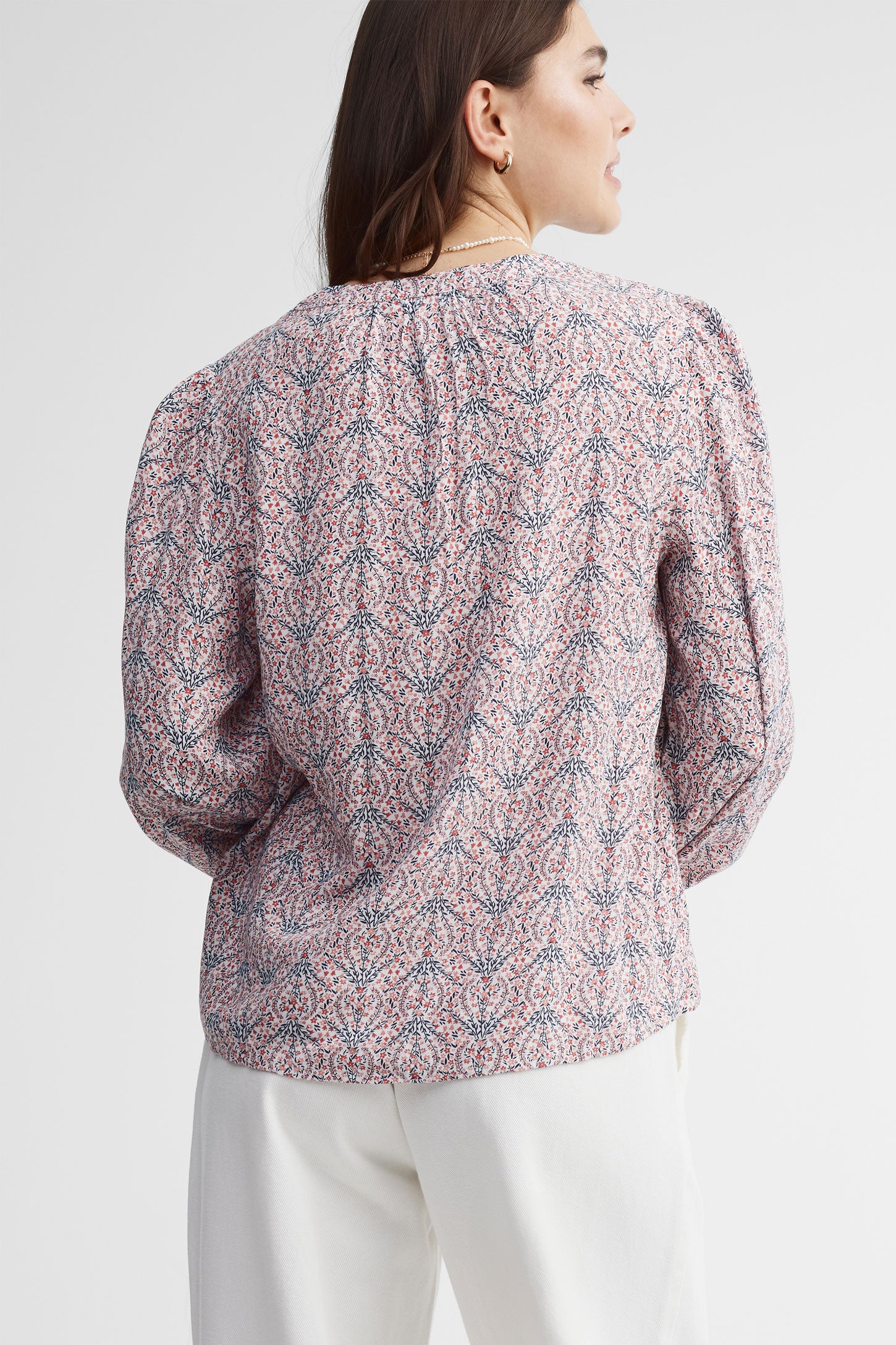 Chemisier crêpe imprimé paisley - Femme && ROUGE/MULTI