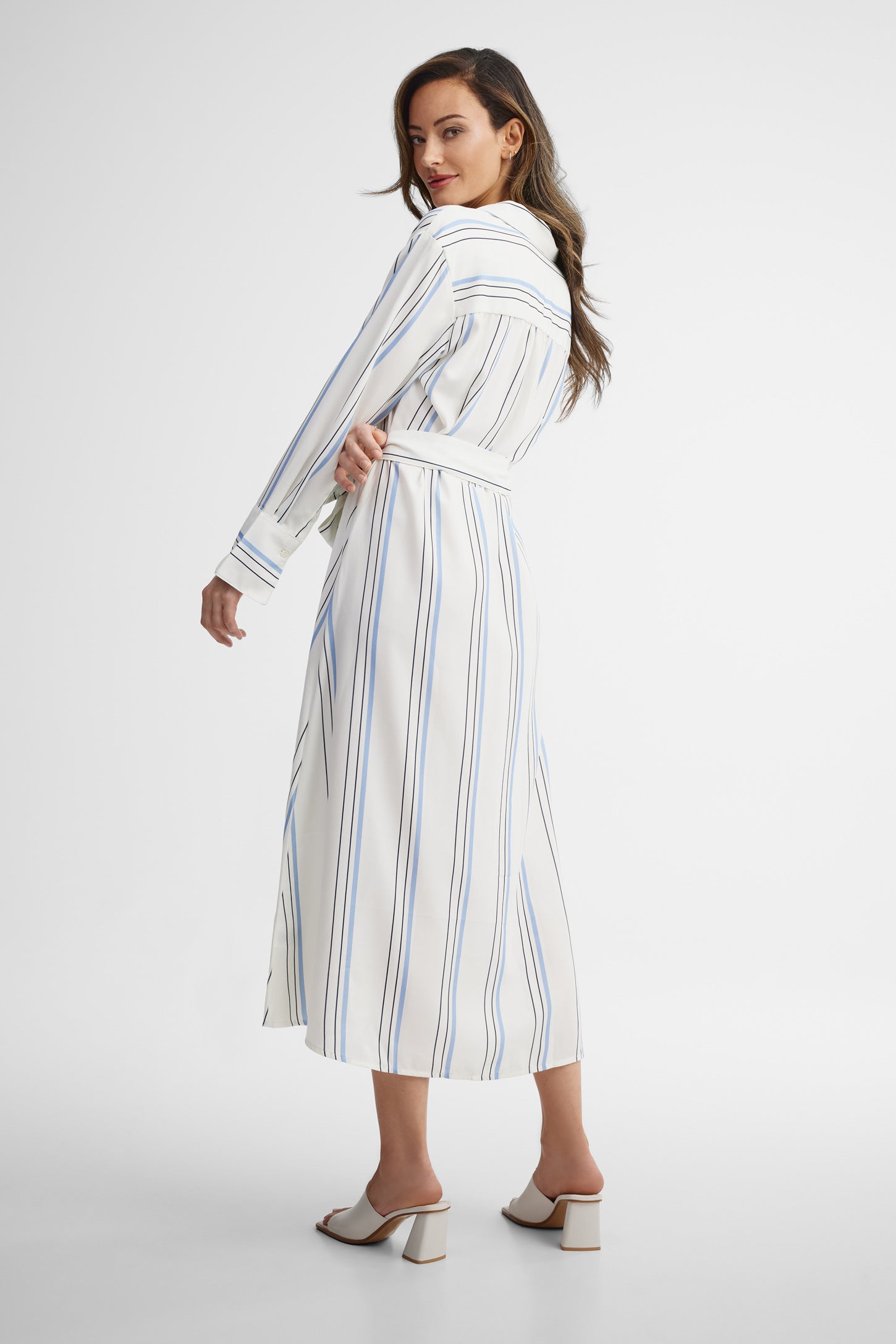 Robe maxi imprimée - Femme && IVOIRE/MULTI