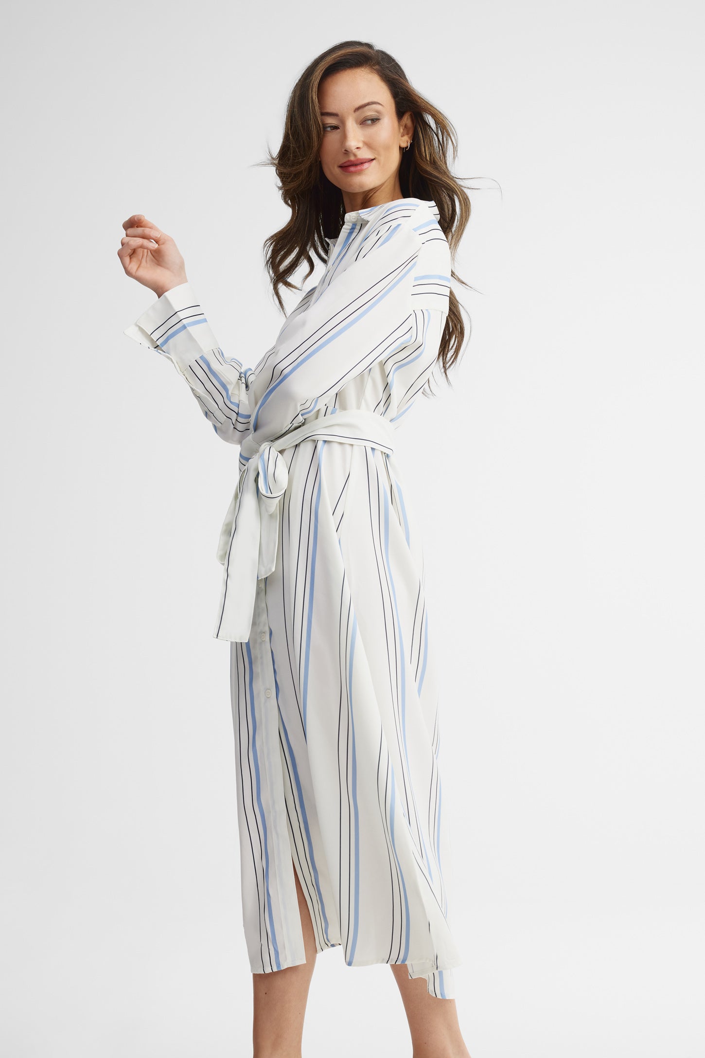 Robe maxi imprimée - Femme && IVOIRE/MULTI