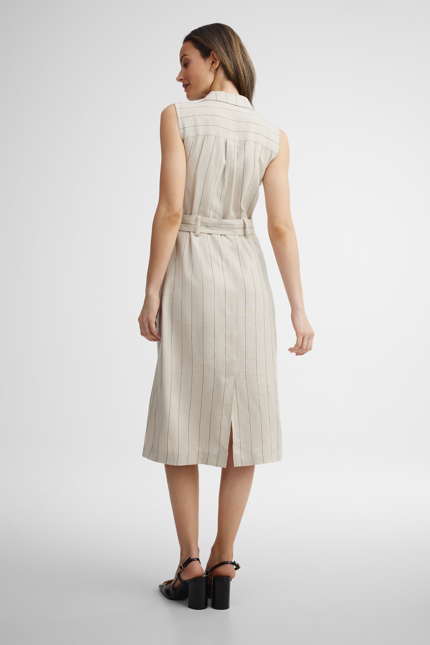 Robe tailleur midi - Femme && BEIGE/MULTI