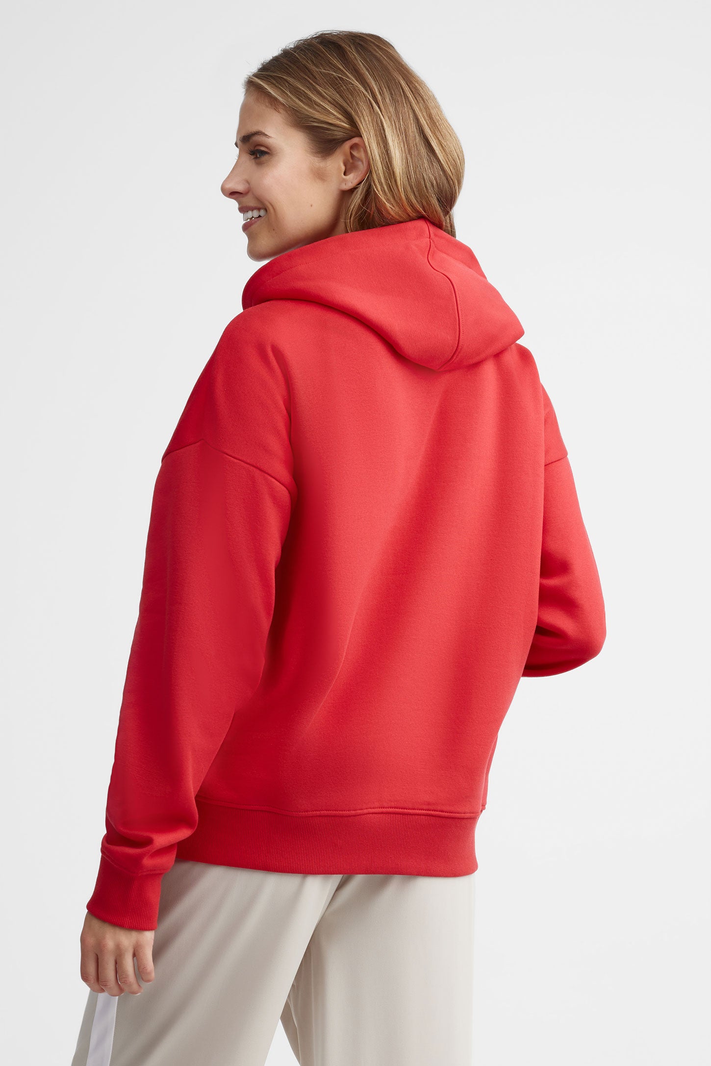 Chandail à capuchon coton ouaté - Femme