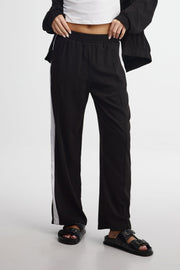 Pantalon jambe large - Femme && NOIR