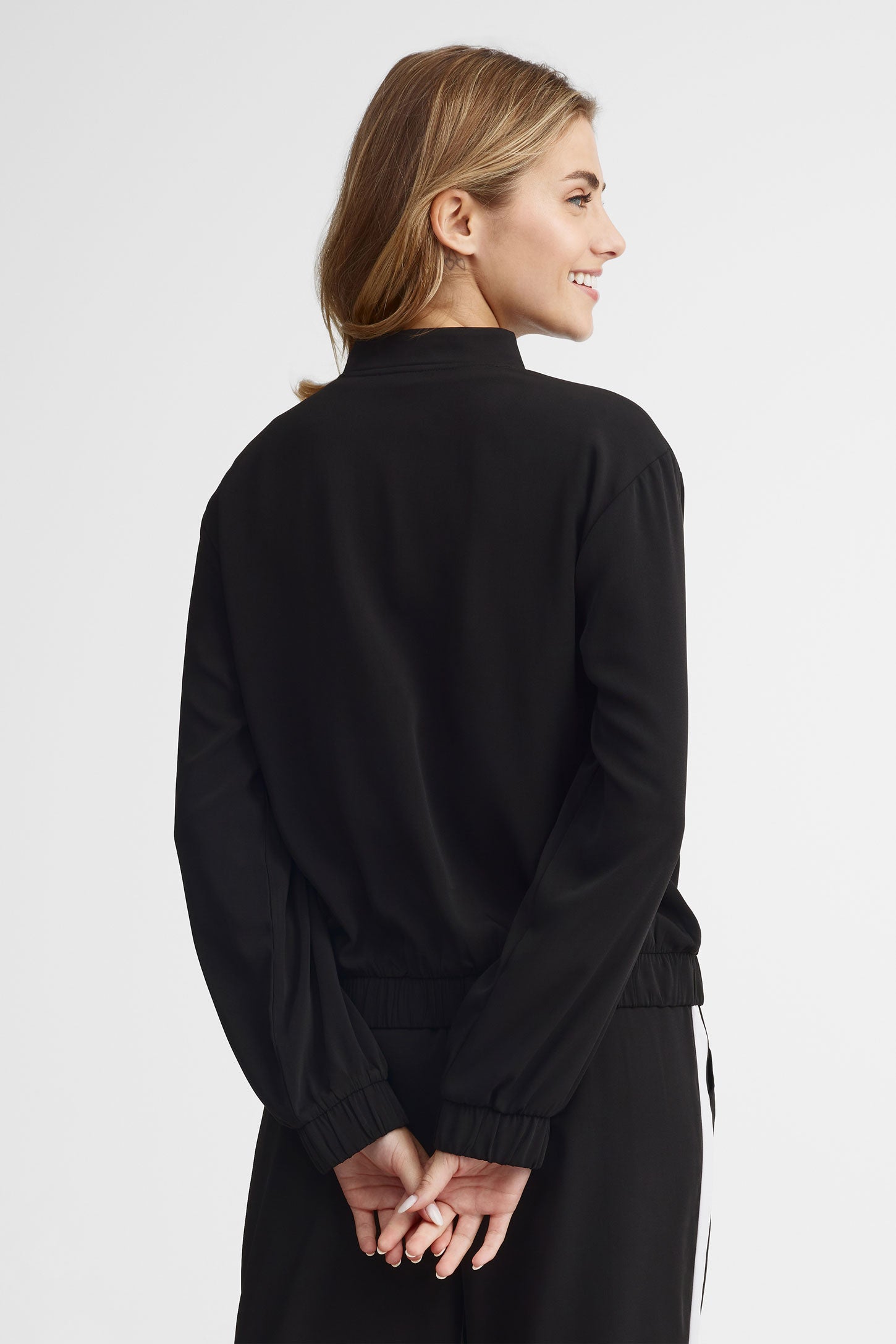 Veste bomber cargo en twill - Femme && NOIR