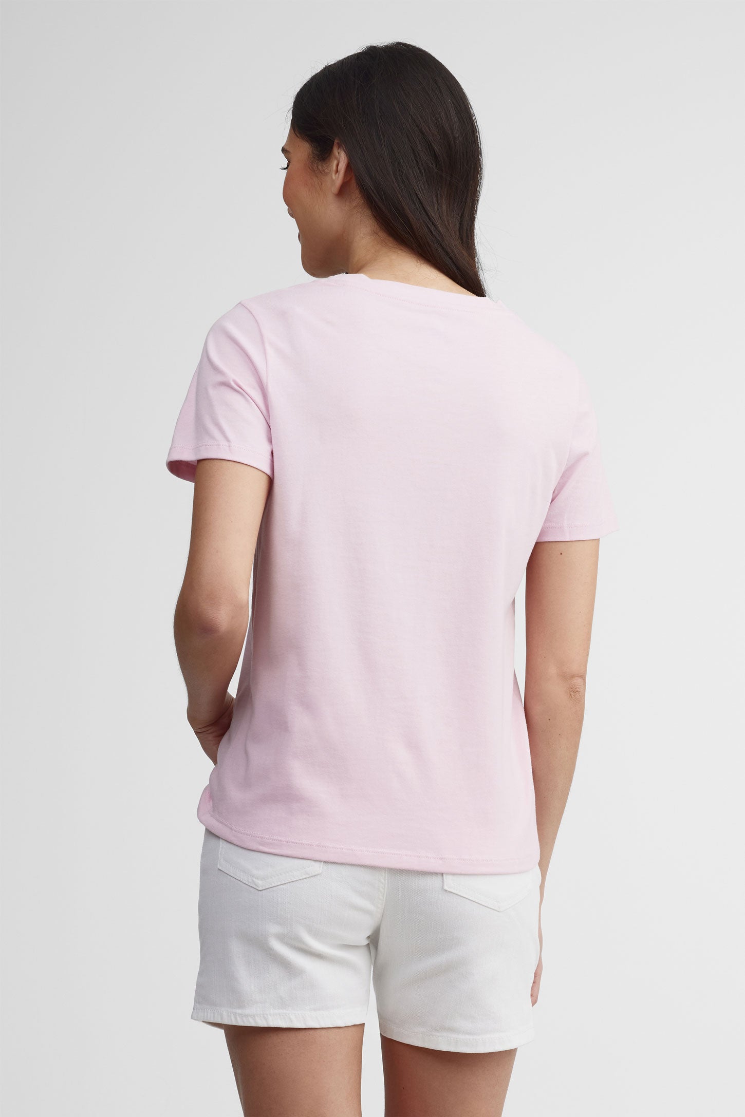 T-shirt à poche coupe droite coton, 2/30$ - Femme && ROSE