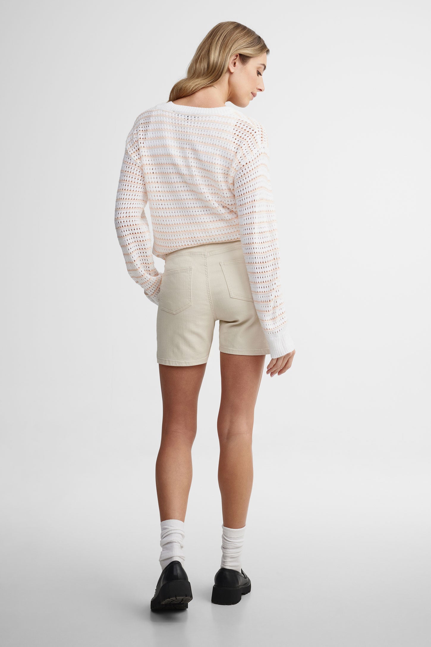 Short en twill - Femme && BEIGE