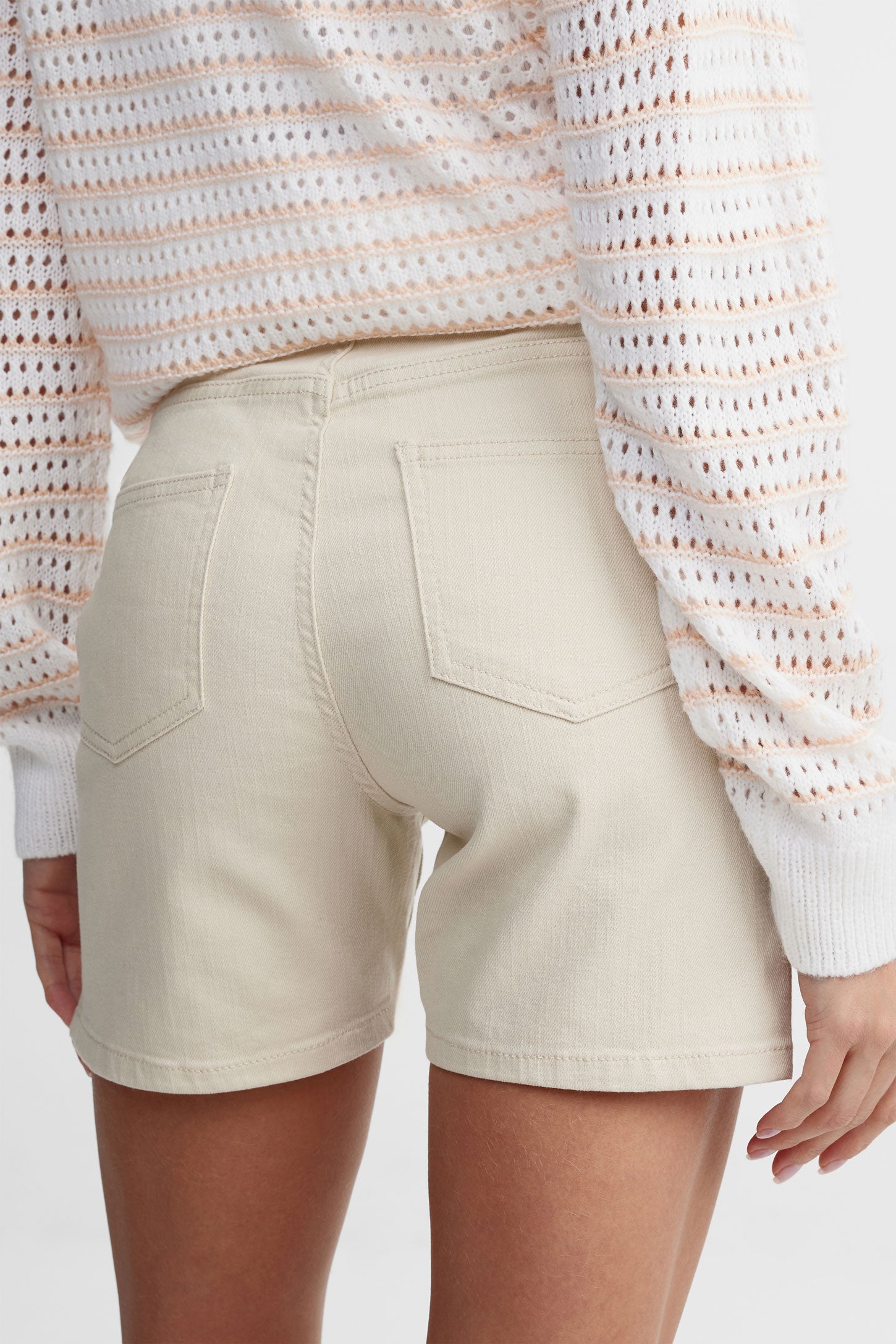 Short en twill - Femme && BEIGE