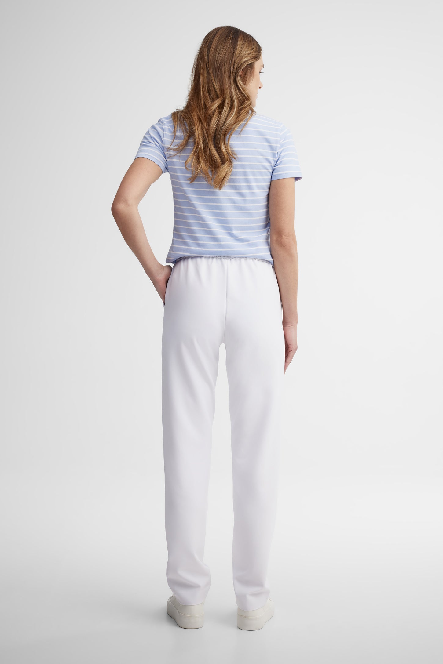 Pantalon jambe fuselée - Femme && BLANC