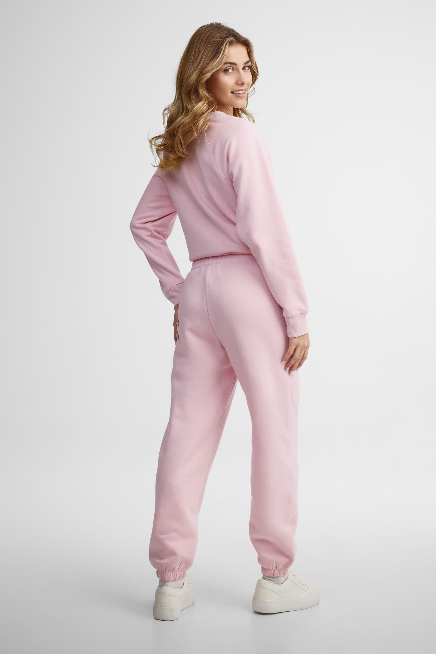 Pantalon jogger coton ouaté - Femme && ROSE