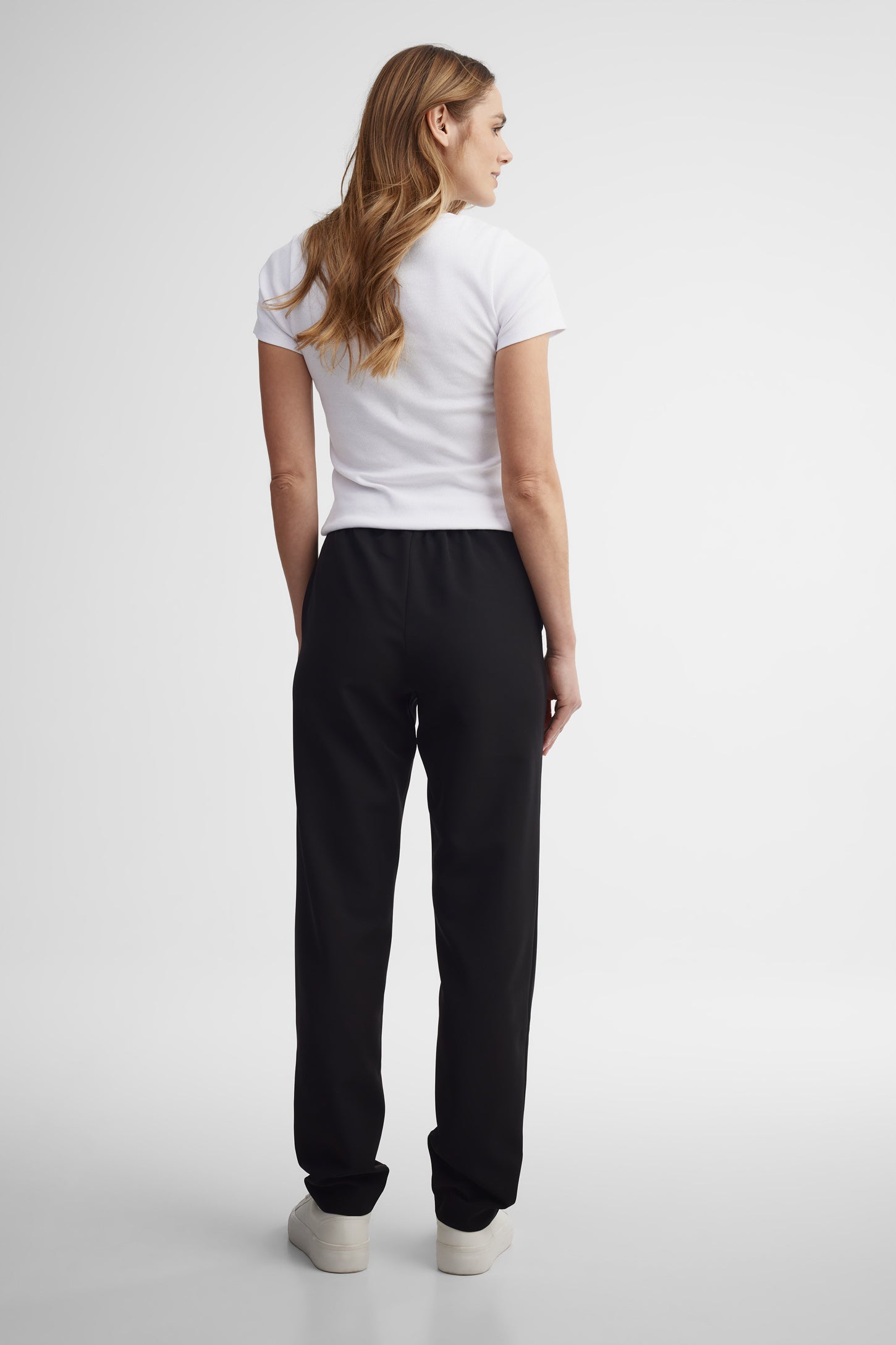 Pantalon jambe fuselée - Femme && NOIR