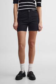 Short en twill - Femme && NOIR