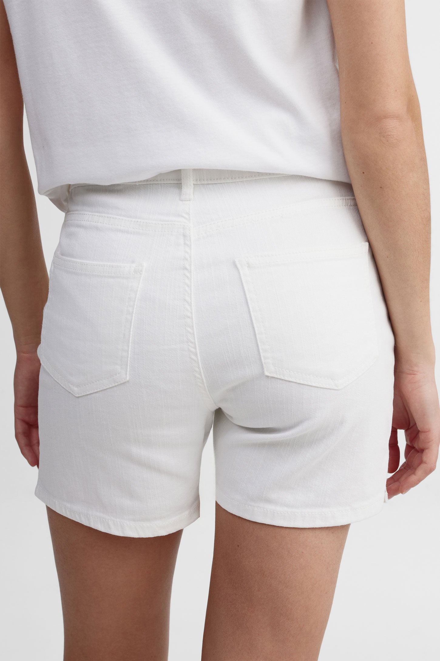 Short en twill - Femme && BLANC