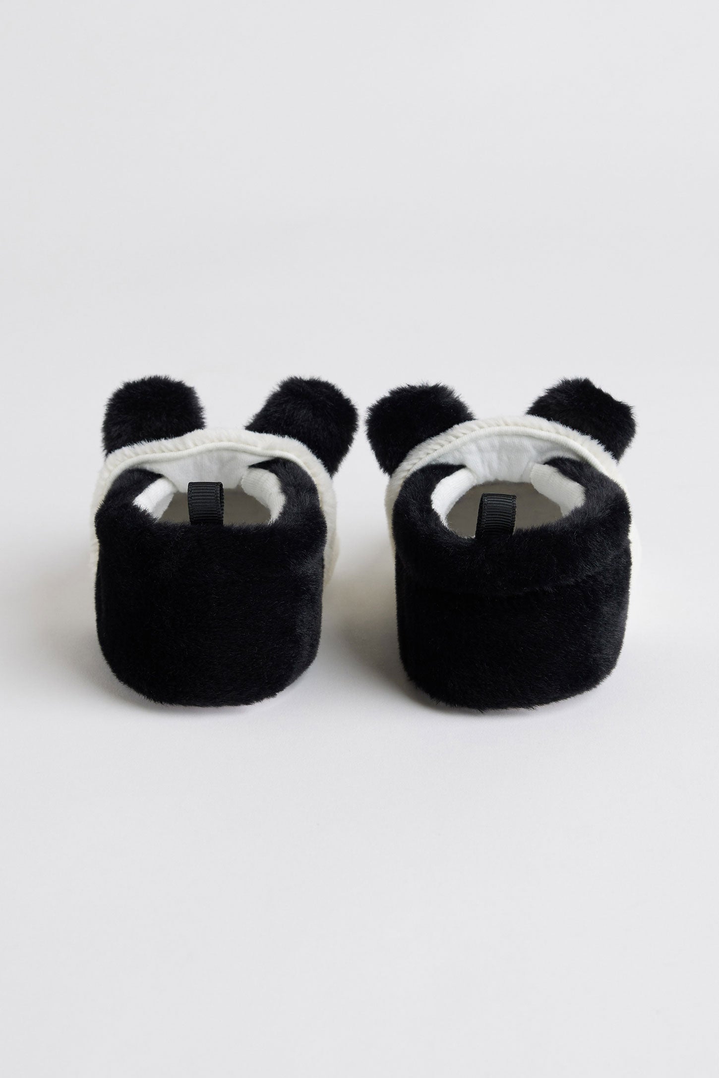 Pantoufles panda en peluche - Bébé garçon && NOIR/MULTI