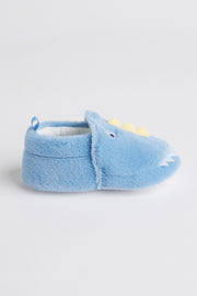 Pantoufles dinosaure en peluche - Bébé garçon && AQUA