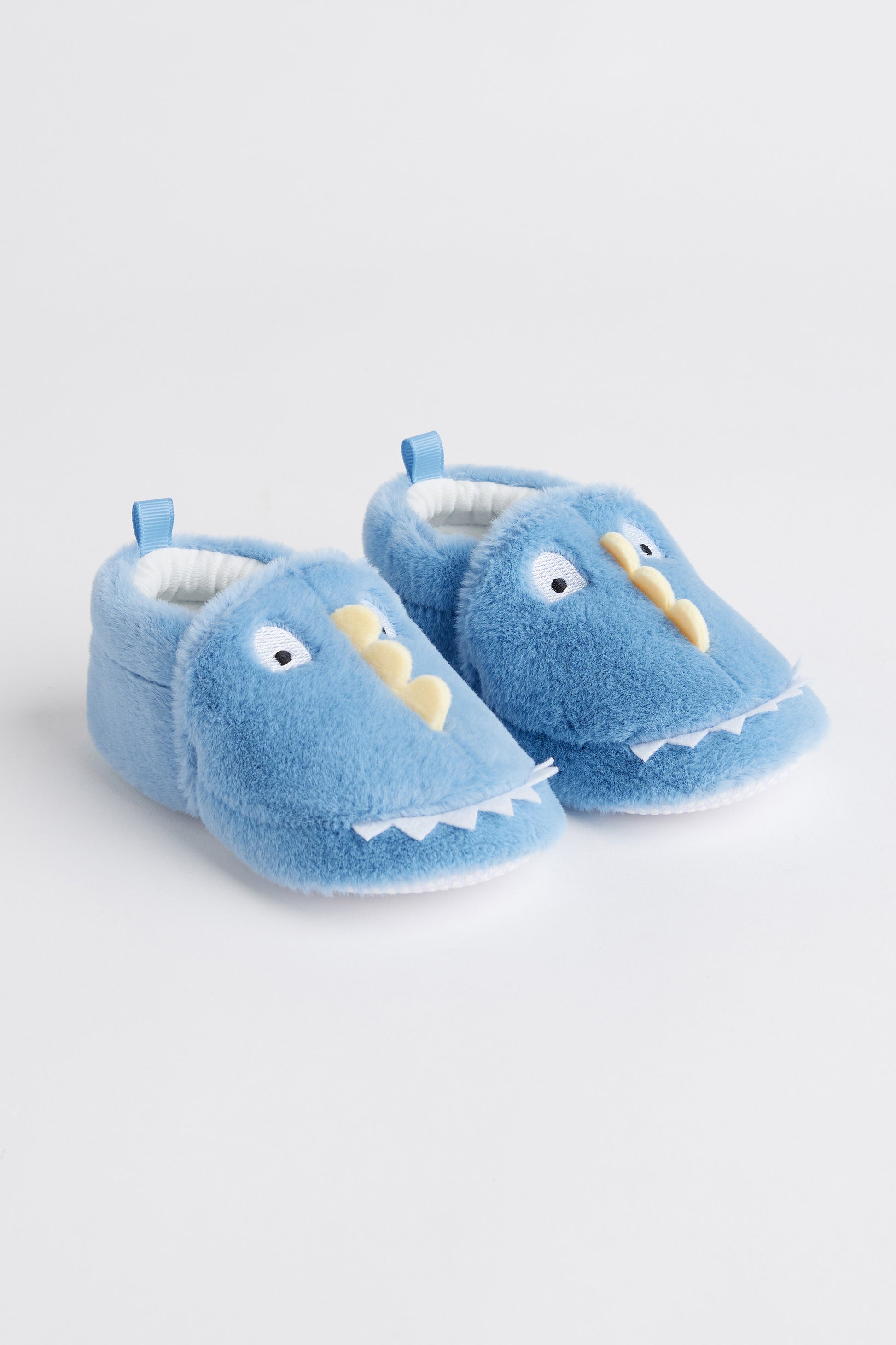 Pantoufles dinosaure en peluche - Bébé garçon && AQUA