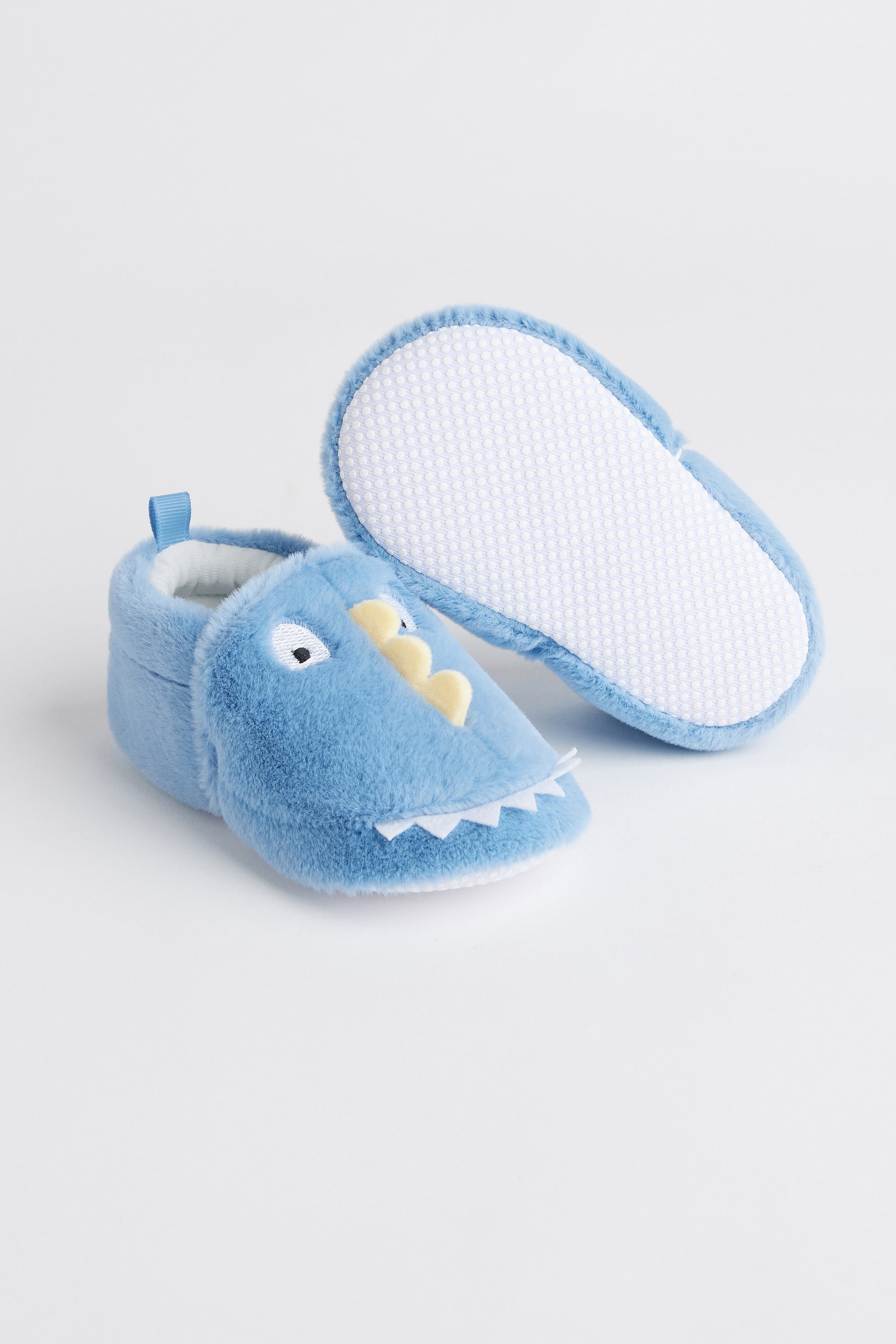 Pantoufles dinosaure en peluche - Bébé garçon && AQUA