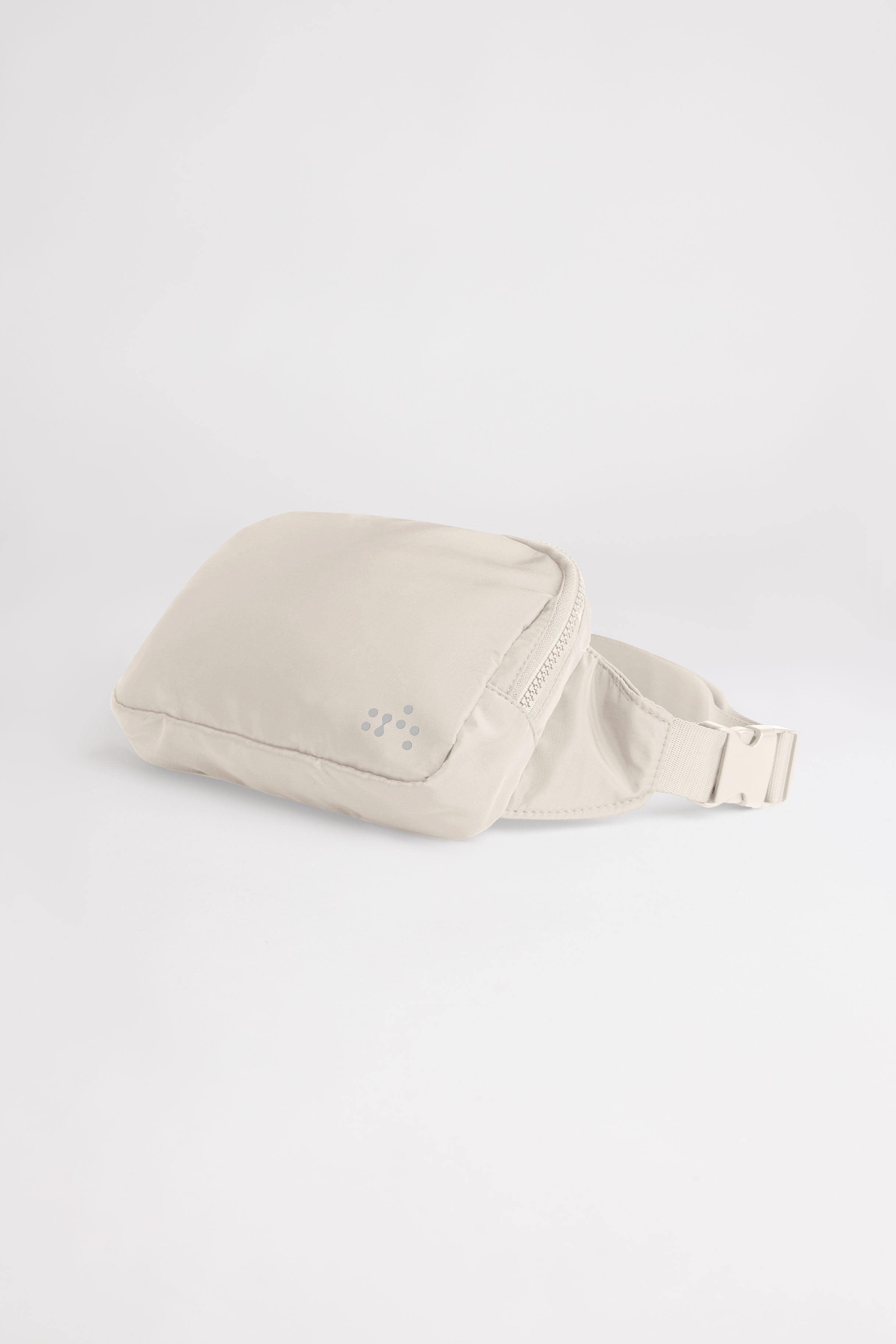 Sac banane à poches zippées en nylon - Femme && BEIGE