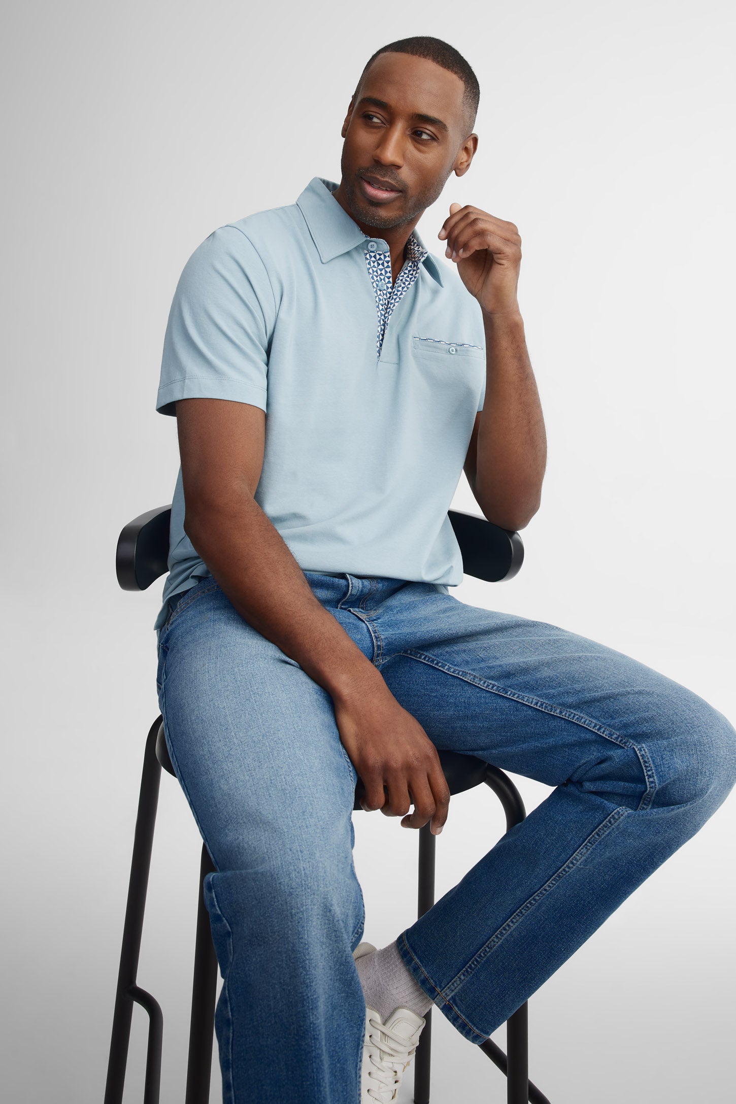 Polo manches courtes semi-ajusté - Homme && VERT