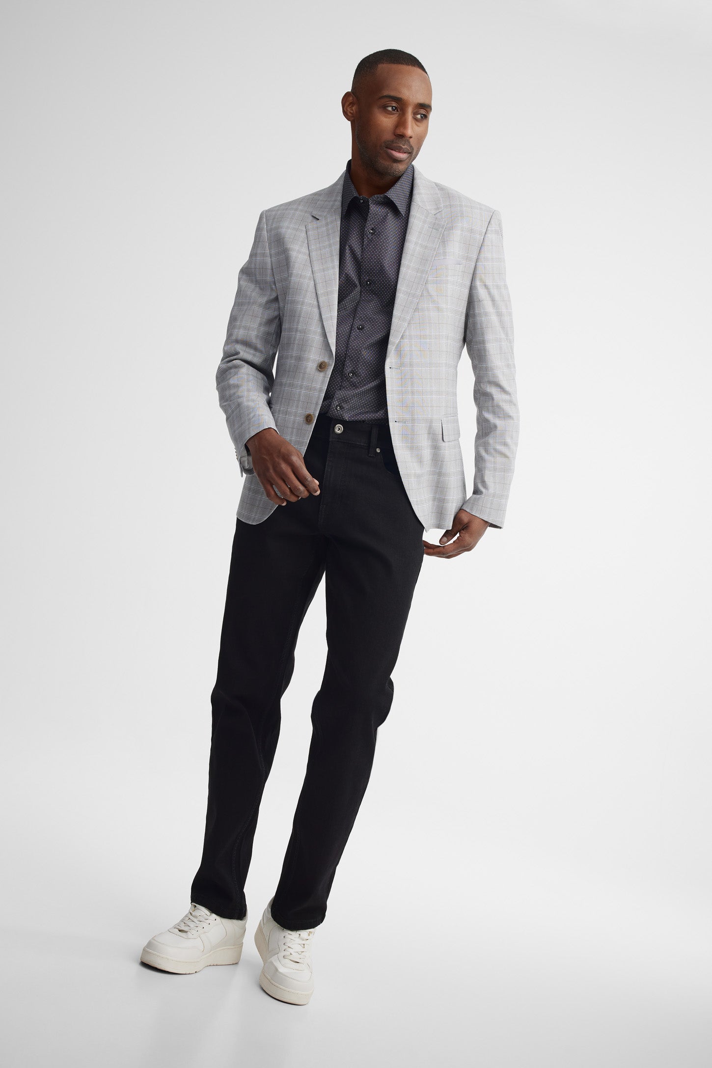 Chemise imprimée coton habillé - Homme && NOIR/MULTI