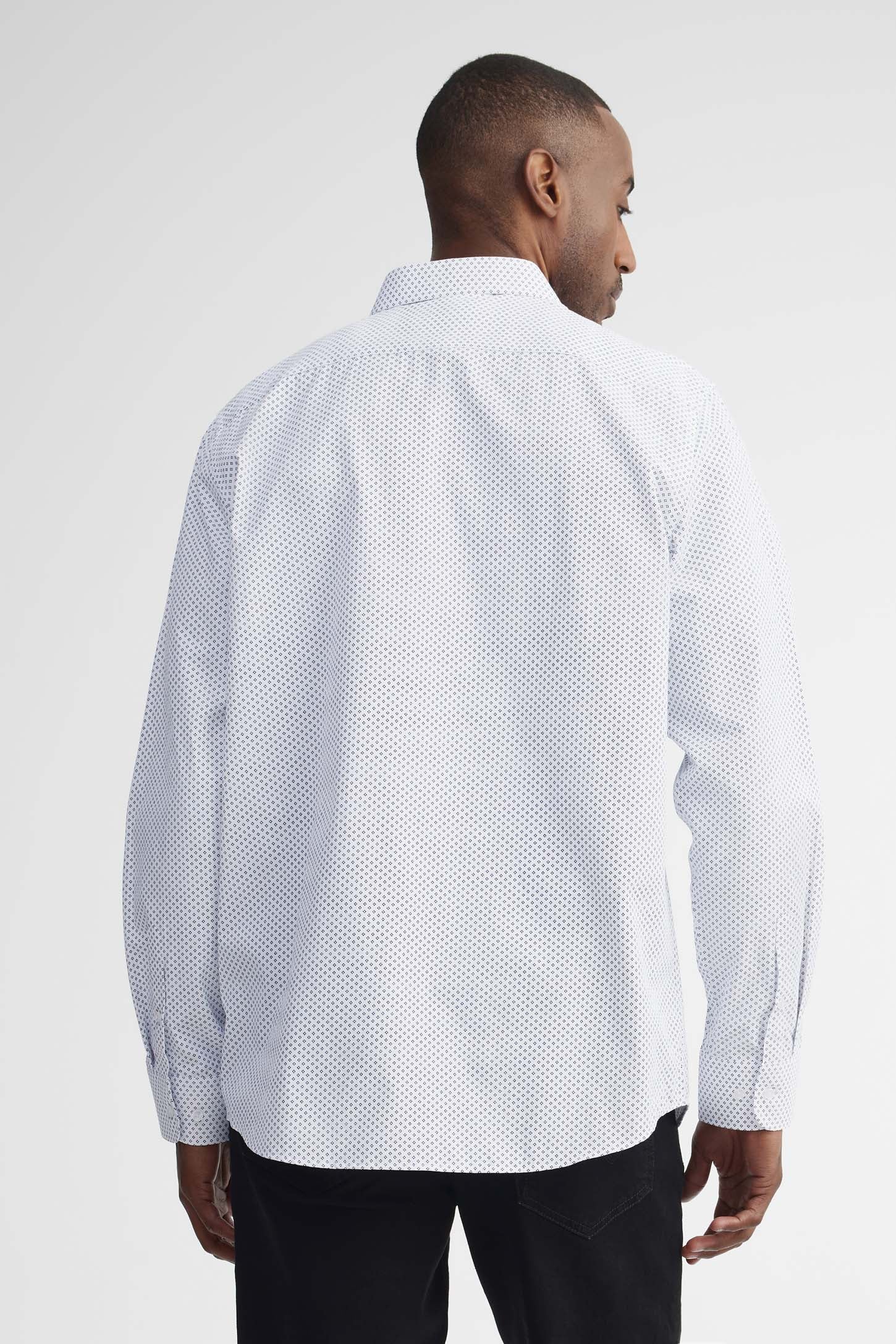 Chemise coupe régulière et cravate - Homme && BLANC