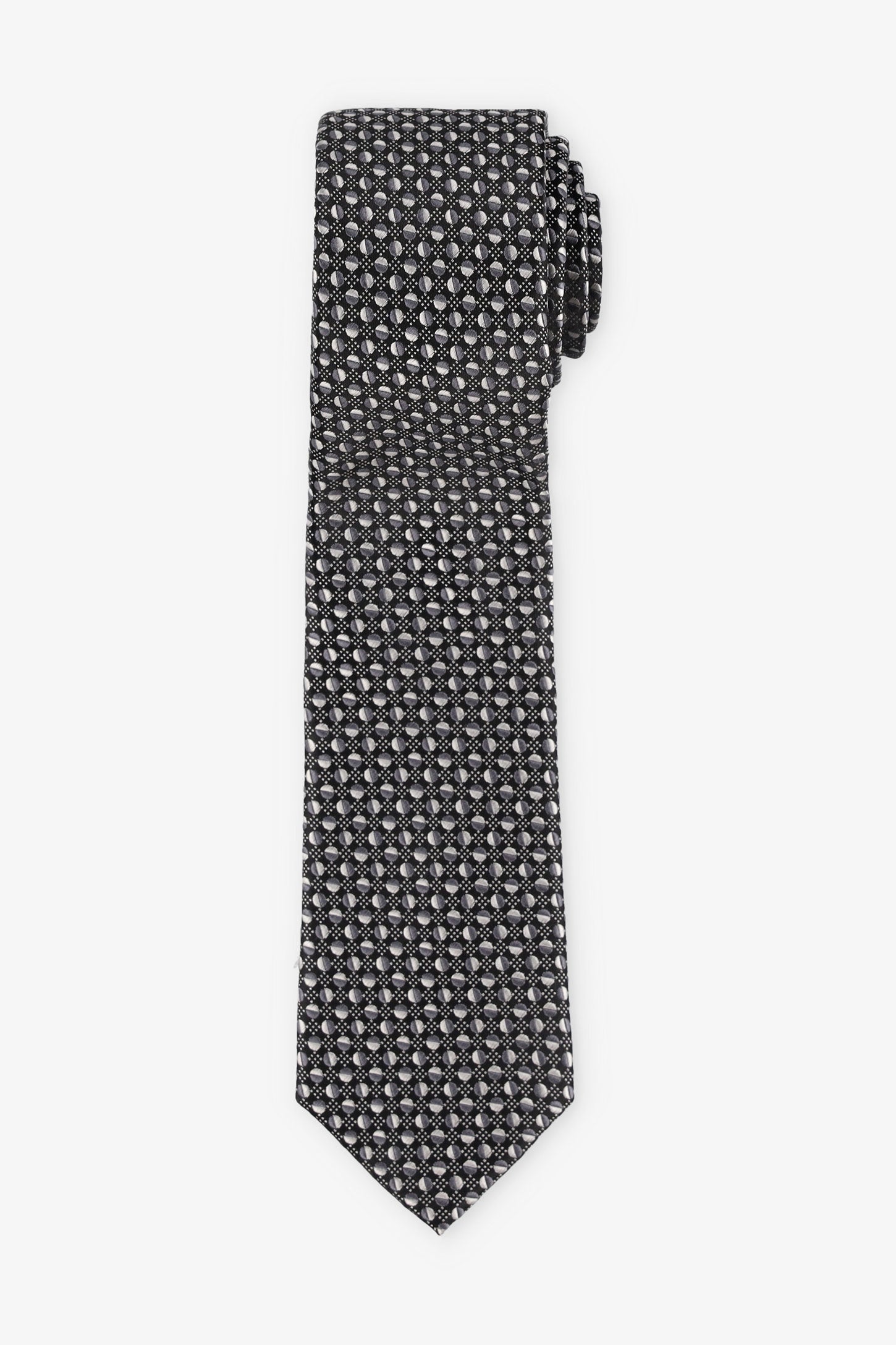 Cravate à motif soie - Homme && NOIR/MULTI