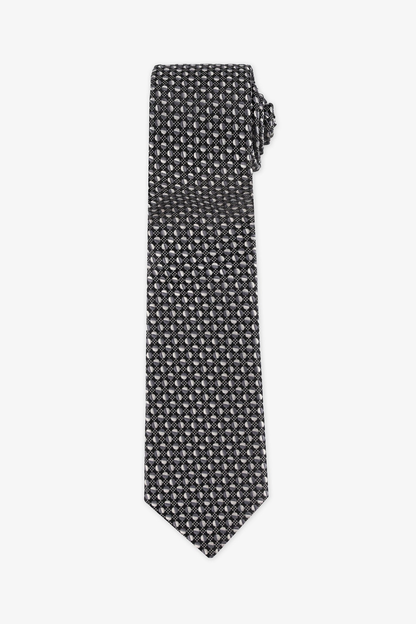 Cravate à motif soie - Homme && NOIR/MULTI