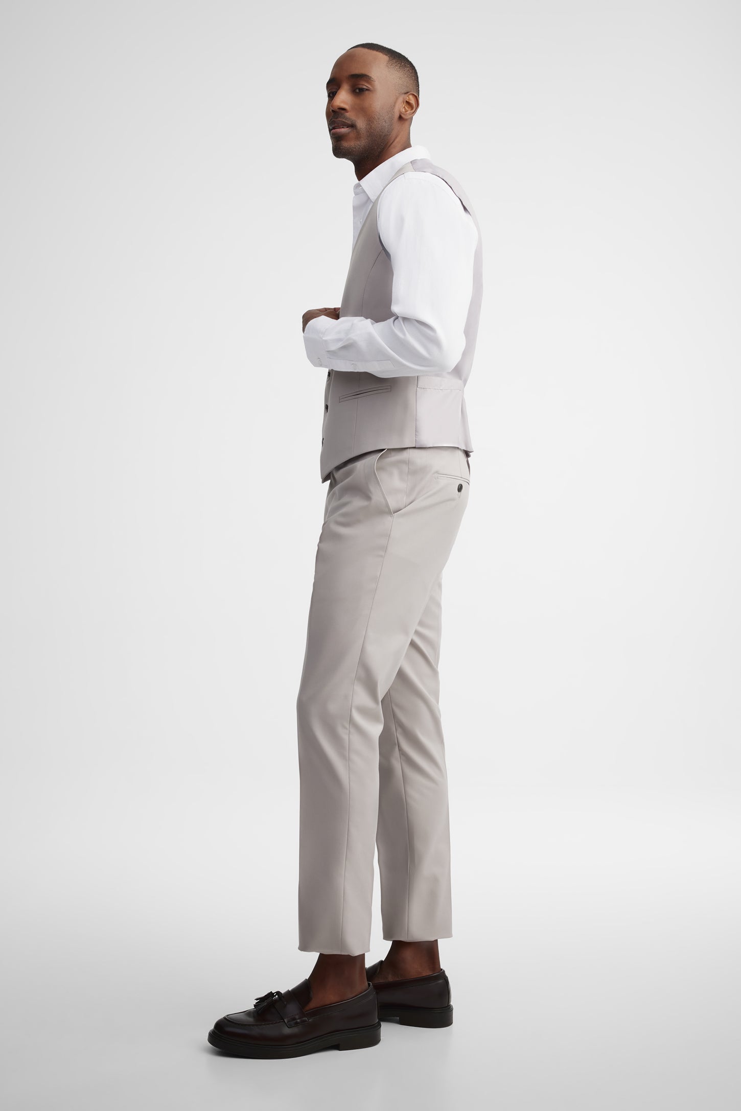 Veste habillée coupe ajustée - Homme && BEIGE