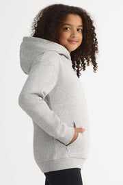 Chandail ouaté à capuchon – Ado fille && GRIS MIXTE