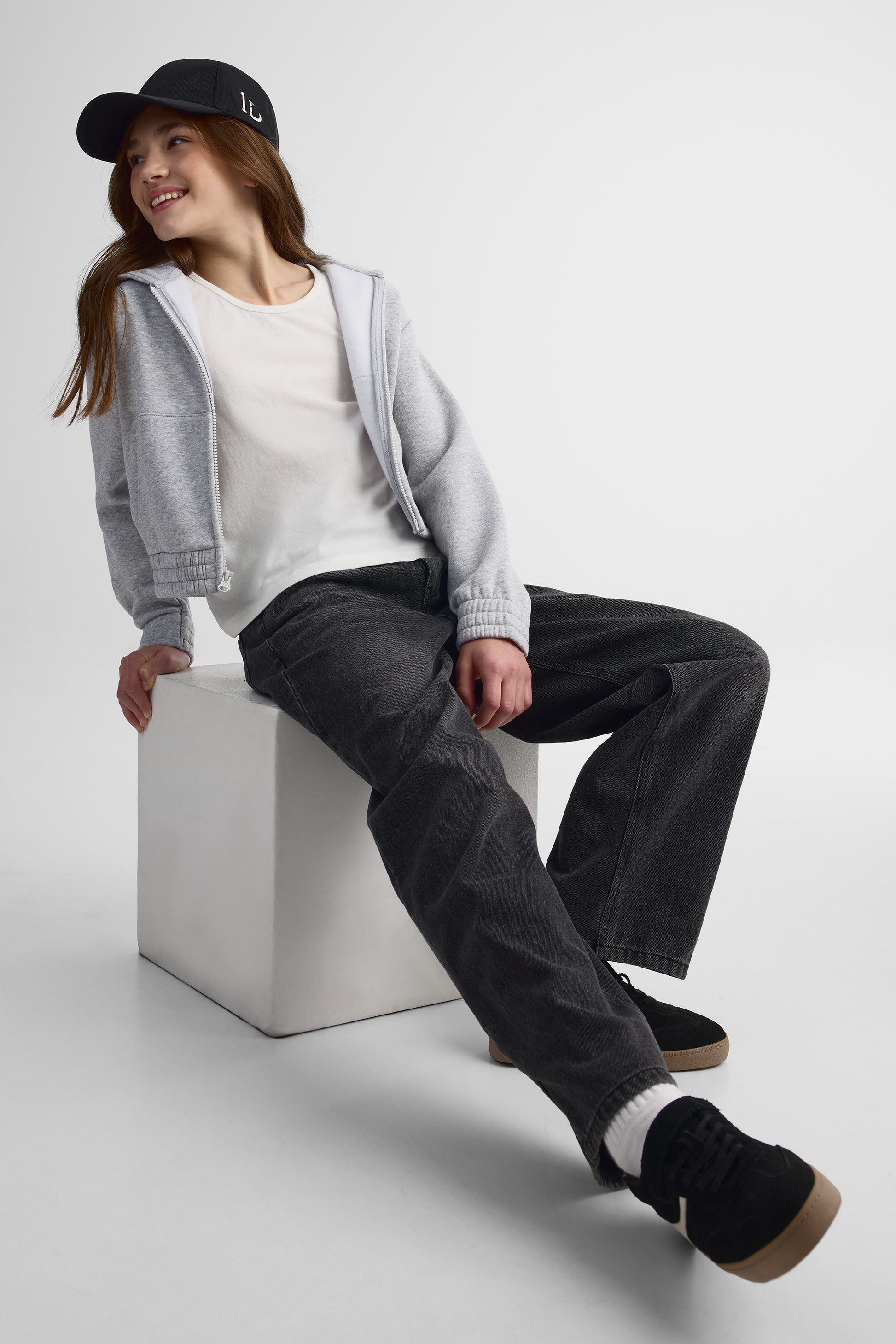 Veste ouatée à capuchon - Ado fille && GRIS MIXTE