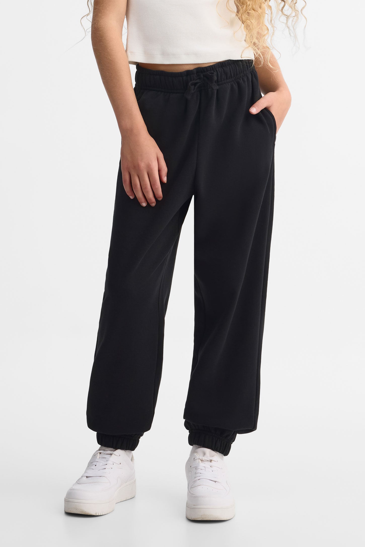 Pantalon jogging avec poches - Ado fille && NOIR